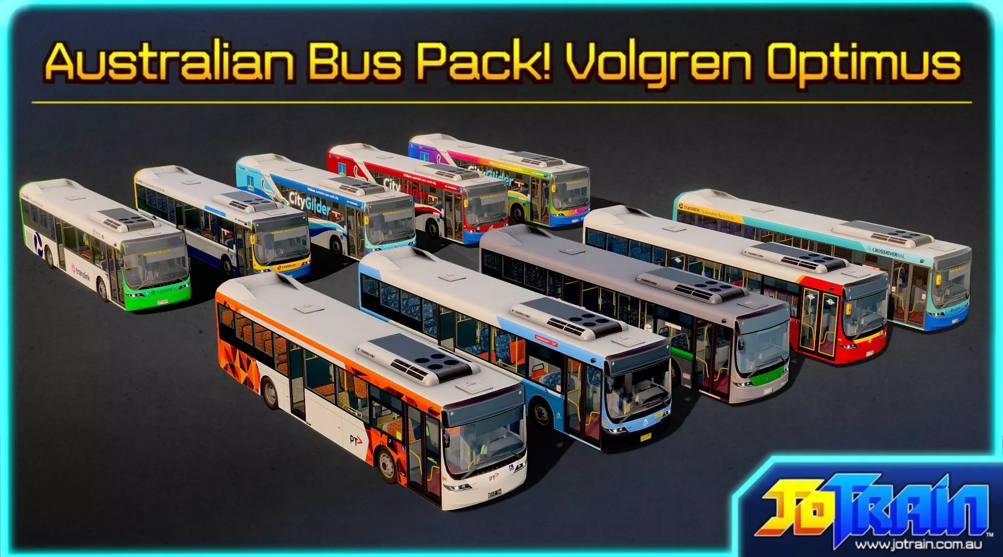 Australian Volvo B7RLE Volgren Optimus Bus 3D Model GameReady Low-poly 3D model_1