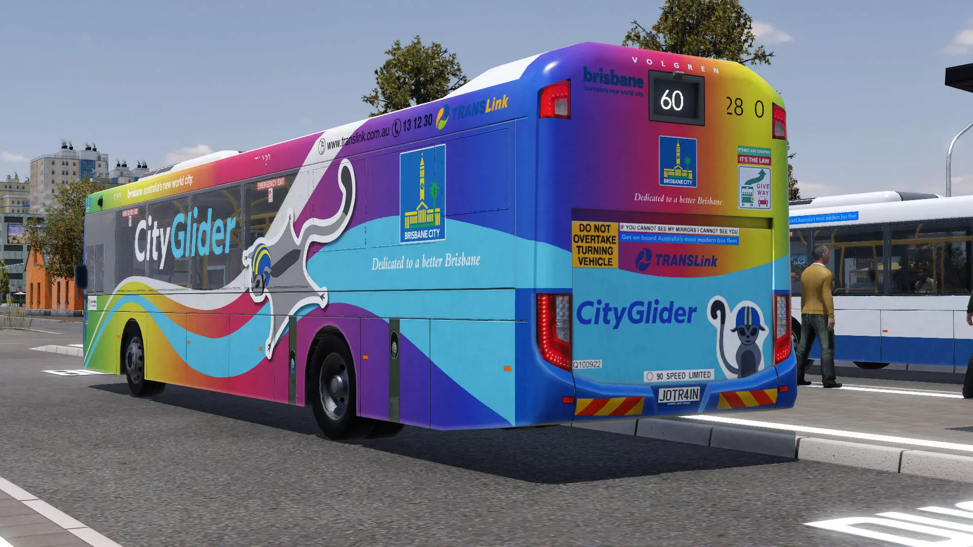 Australian Volvo B7RLE Volgren Optimus Bus 3D Model GameReady Low-poly 3D model_6