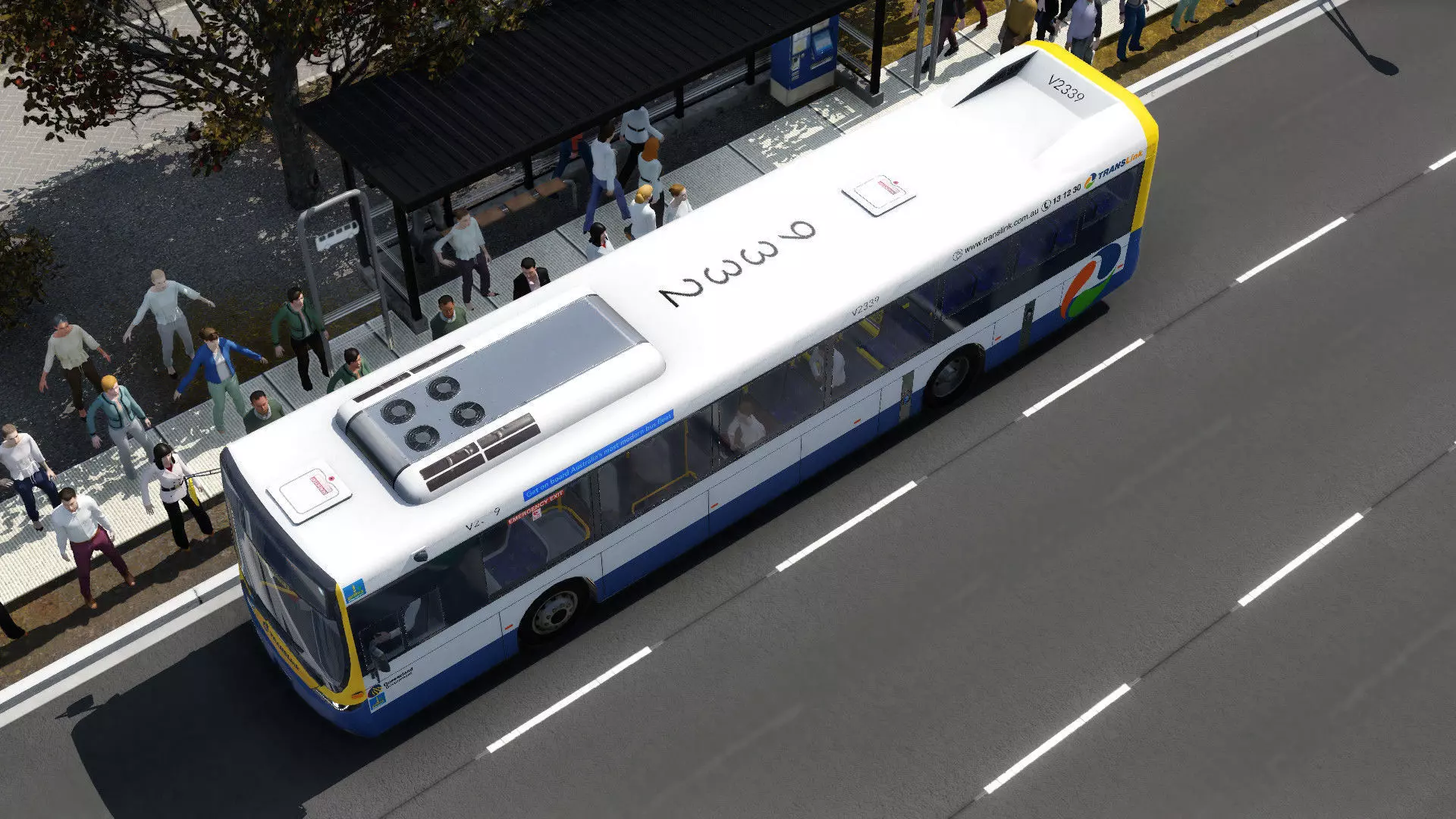 Australian Volvo B7RLE Volgren Optimus Bus 3D Model GameReady Low-poly 3D model_9