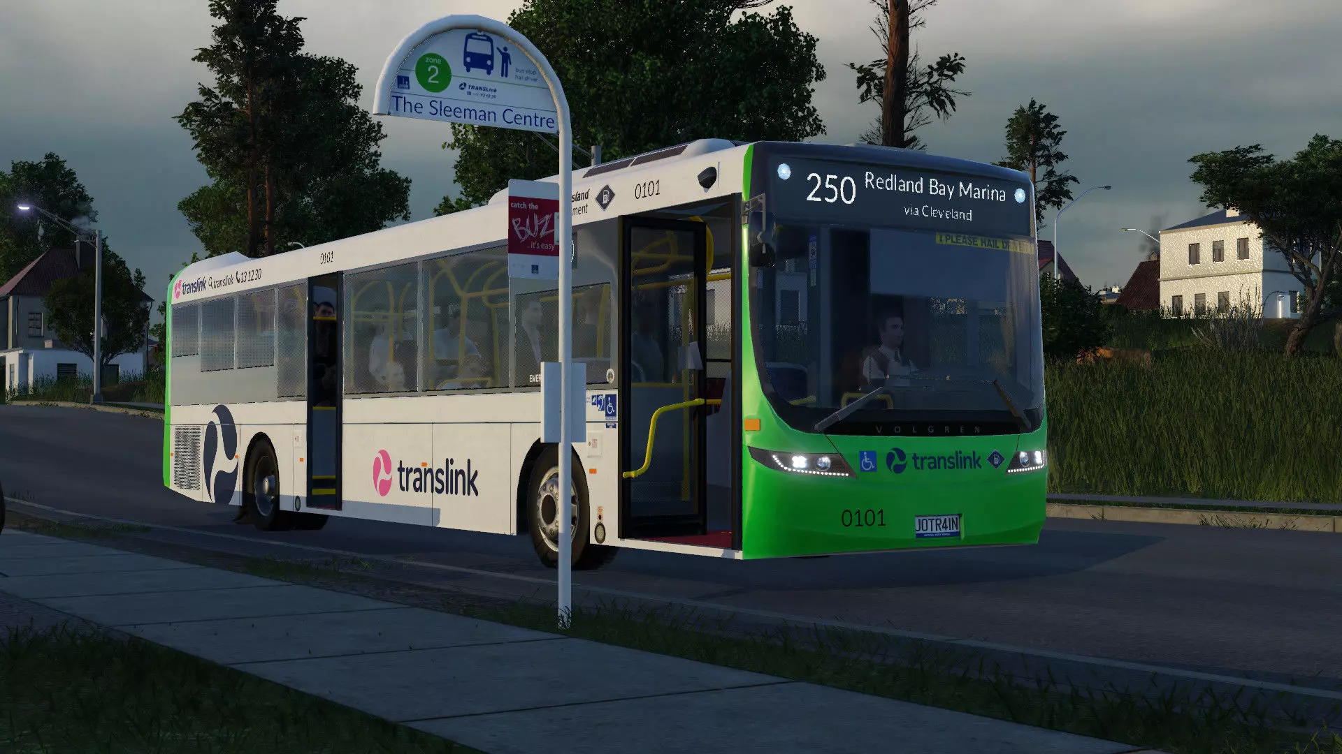 Australian Volvo B7RLE Volgren Optimus Bus 3D Model GameReady Low-poly 3D model_7