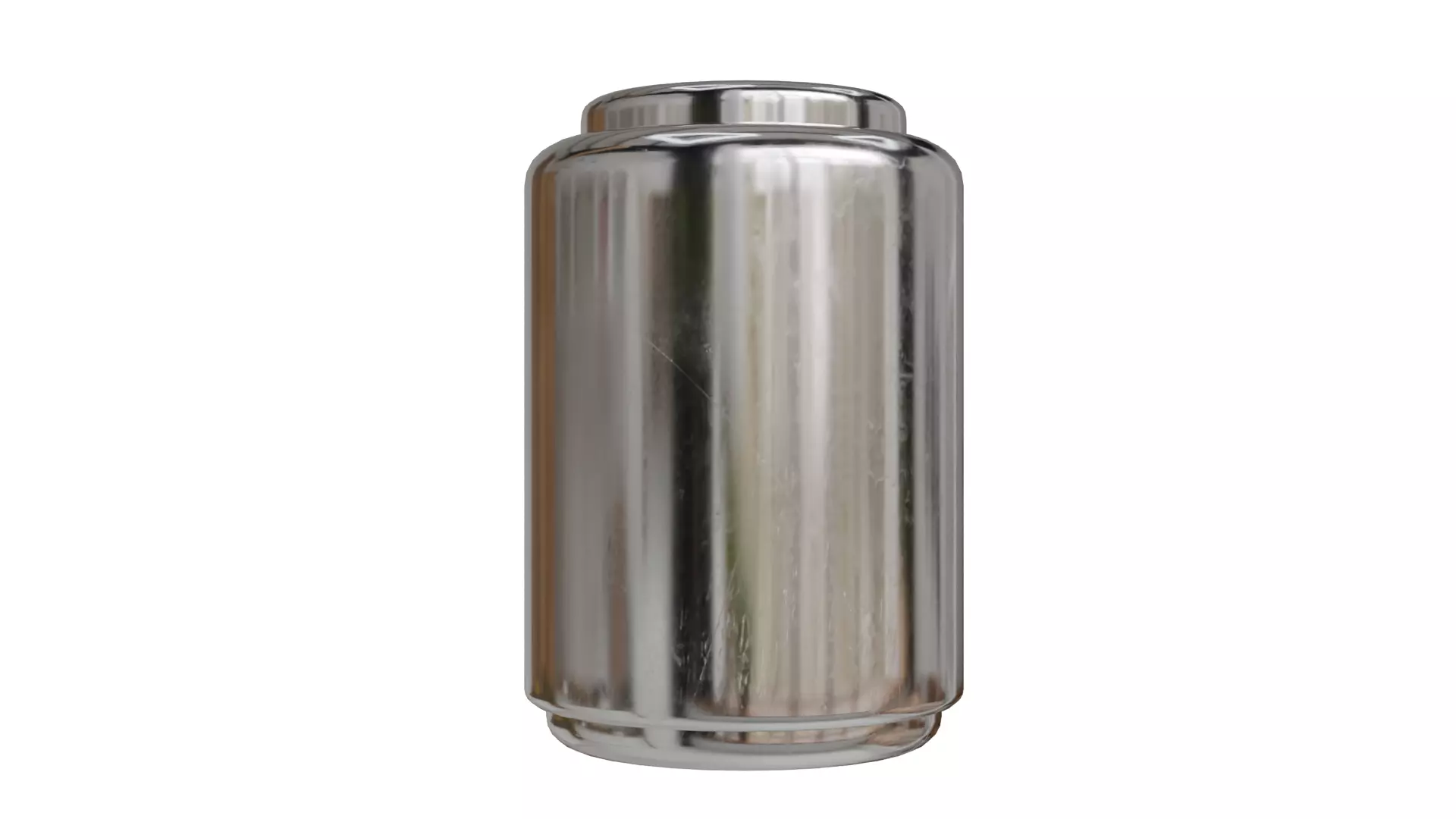 Aluminium Rounded Decorative Tin Can 3D model_4