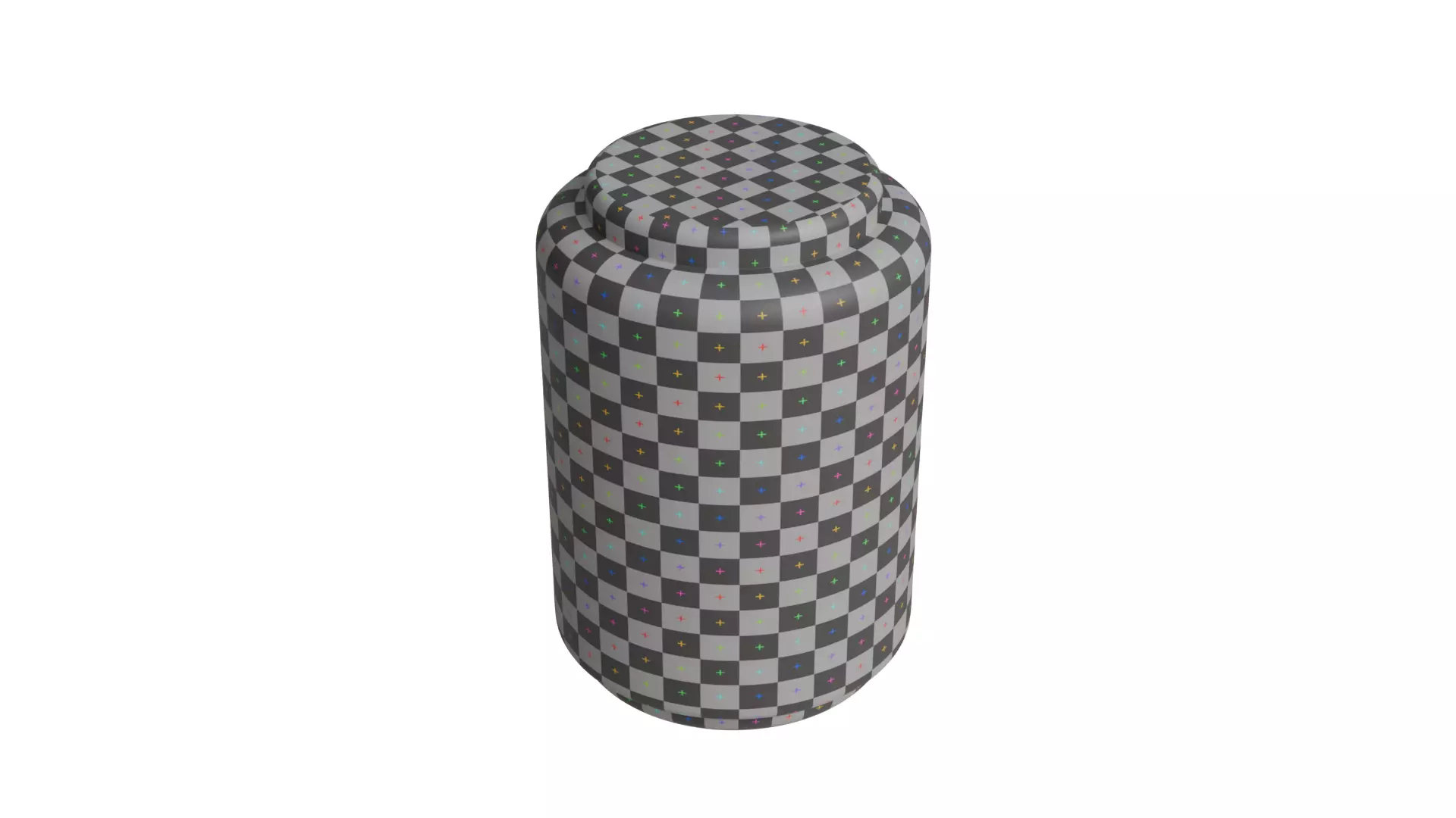 Aluminium Rounded Decorative Tin Can 3D model_9