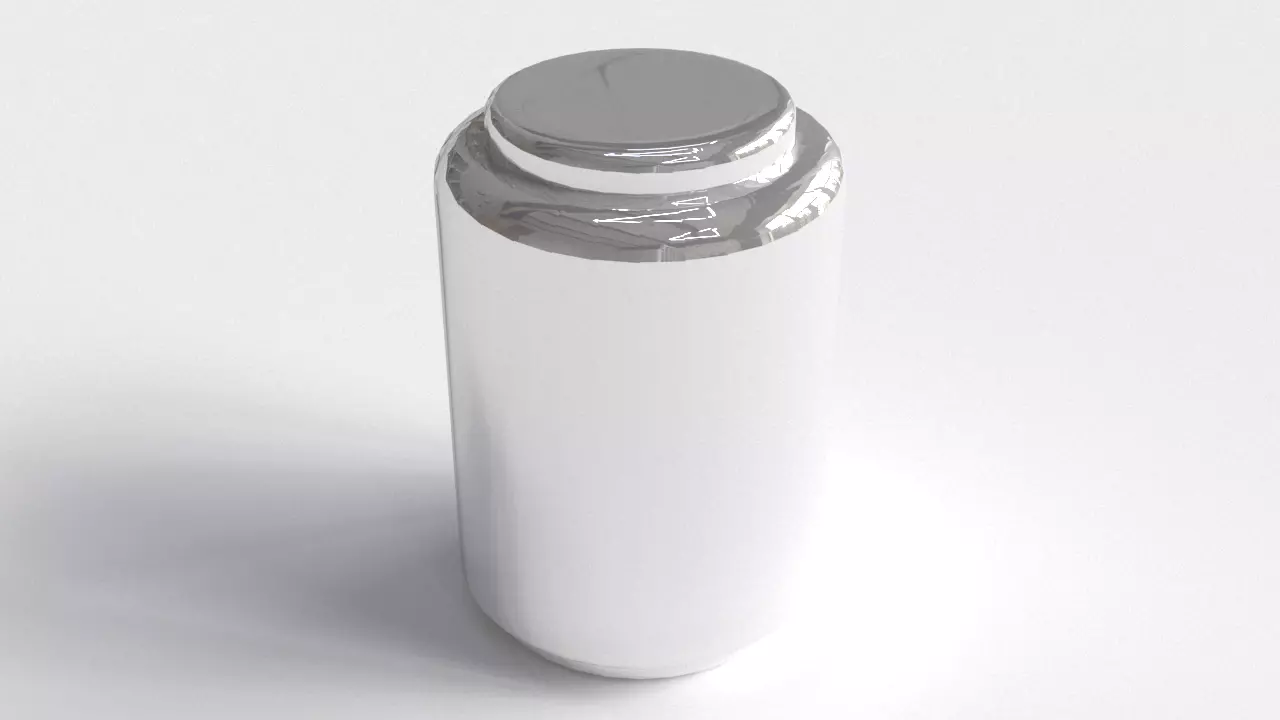 Aluminium Rounded Decorative Tin Can 3D model_10