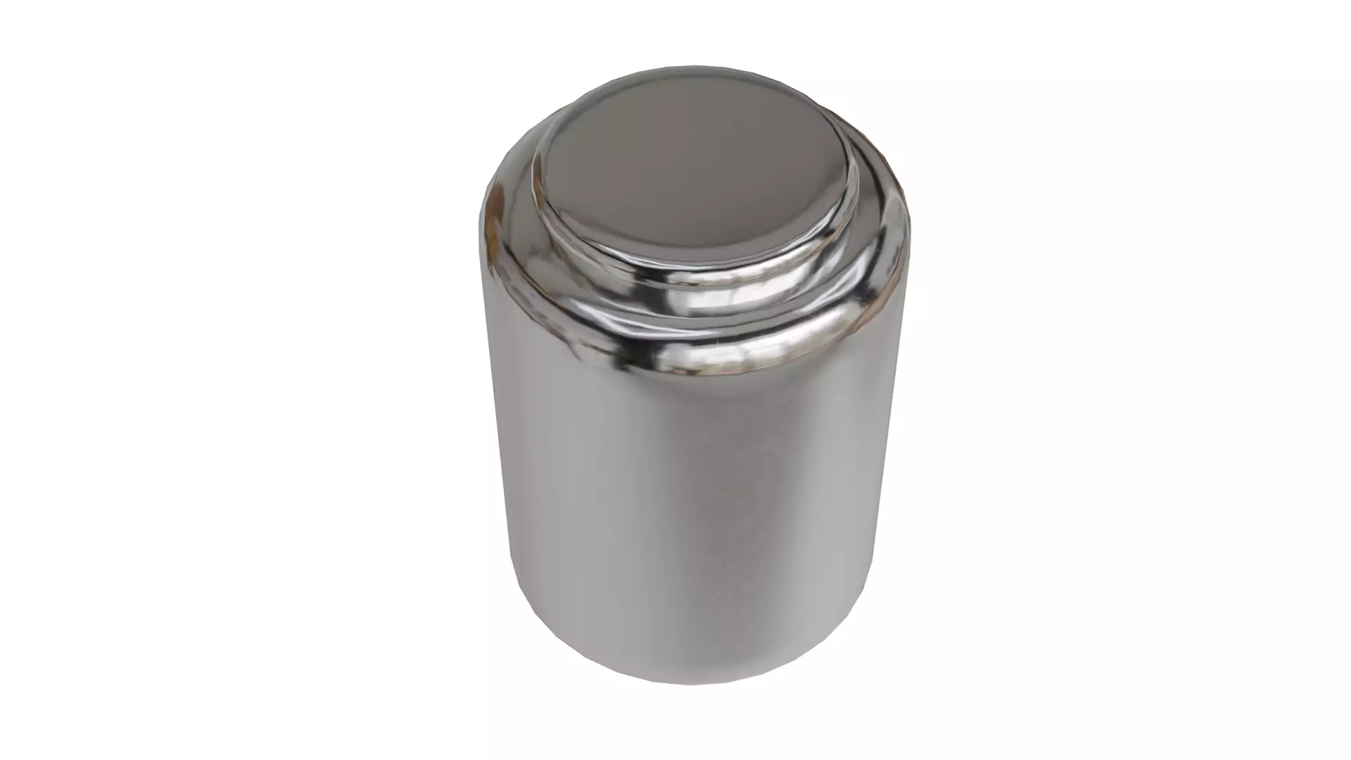Aluminium Rounded Decorative Tin Can 3D model_6