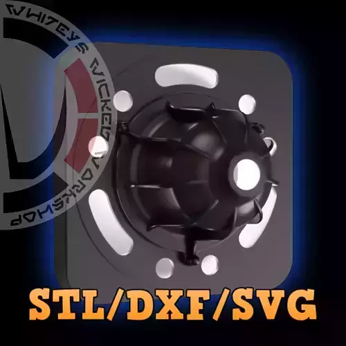 Millennium Falcon Light from SOLO - DXF-SVG-STL 3D print model