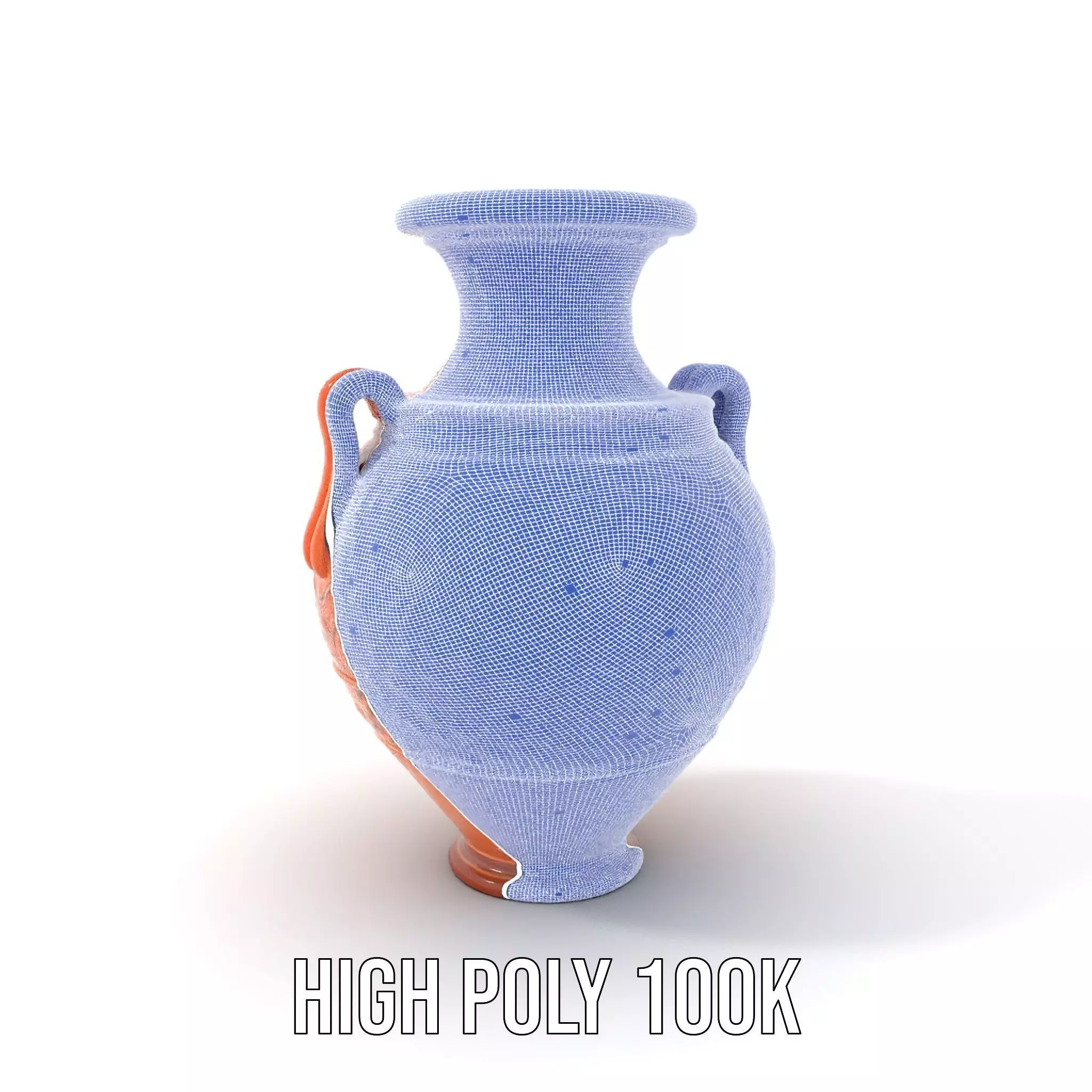 Terracotta Ornate Vase model pack Low-poly 3D model_4