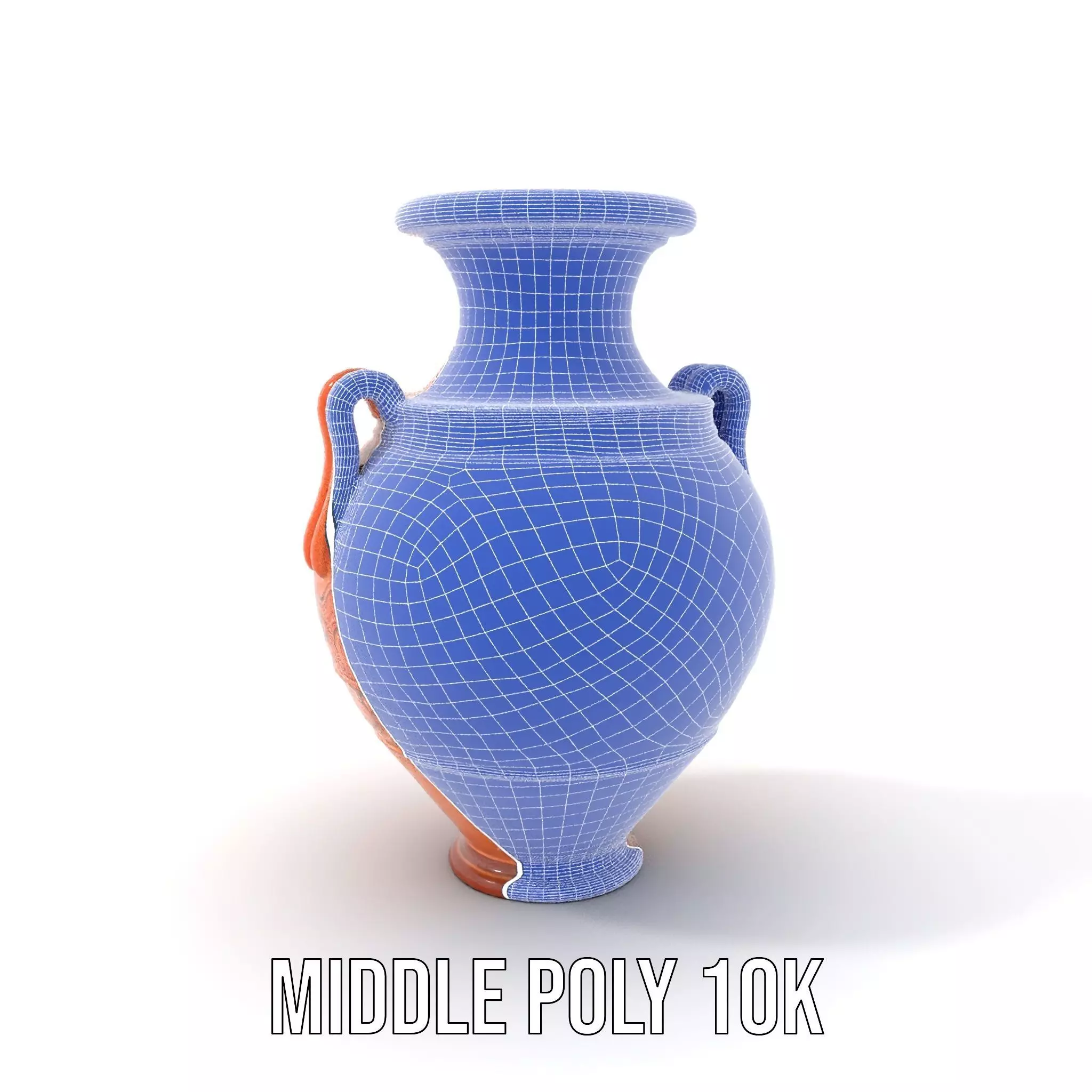 Terracotta Ornate Vase model pack Low-poly 3D model_24