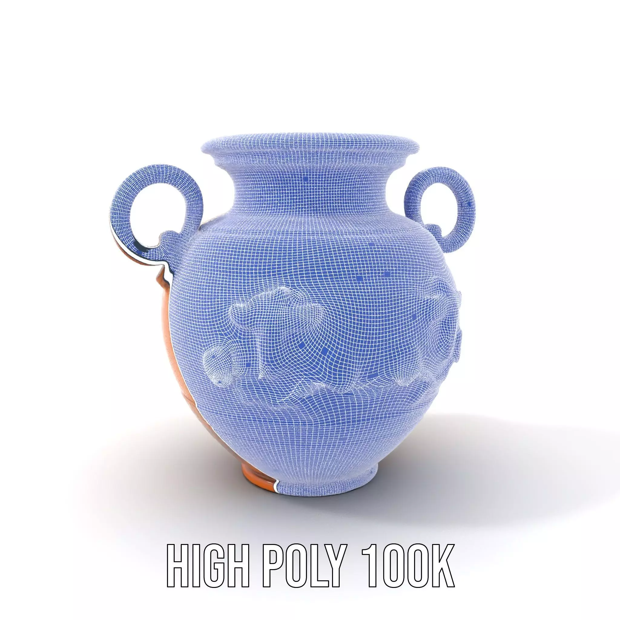 Classic Terracotta Vase model pack Low-poly 3D model_4