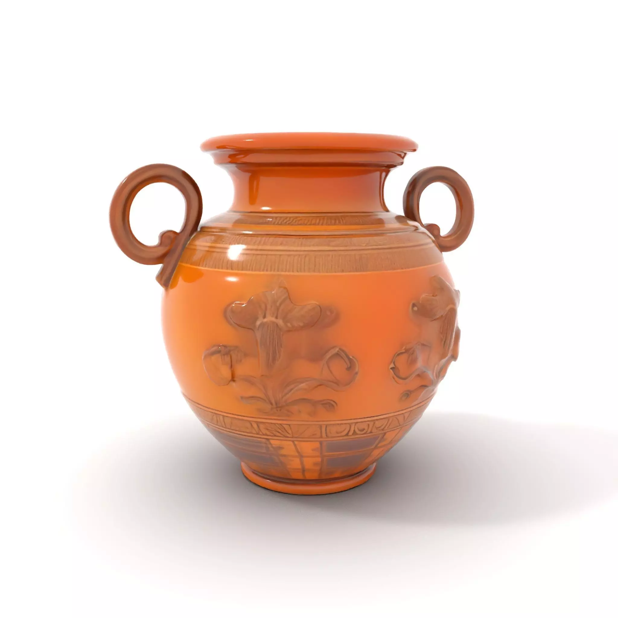 Classic Terracotta Vase model pack Low-poly 3D model_0