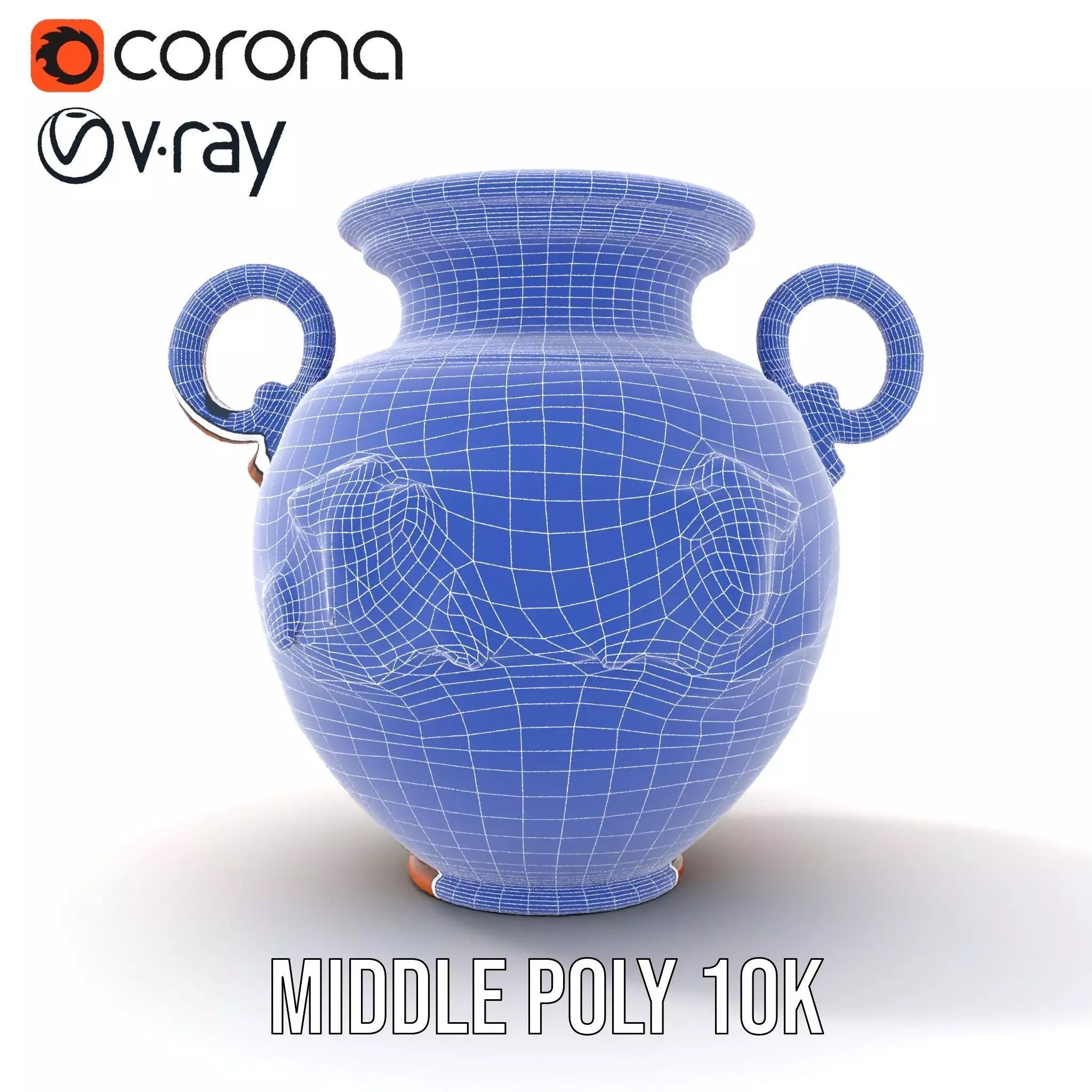 Classic Terracotta Vase model pack Low-poly 3D model_27