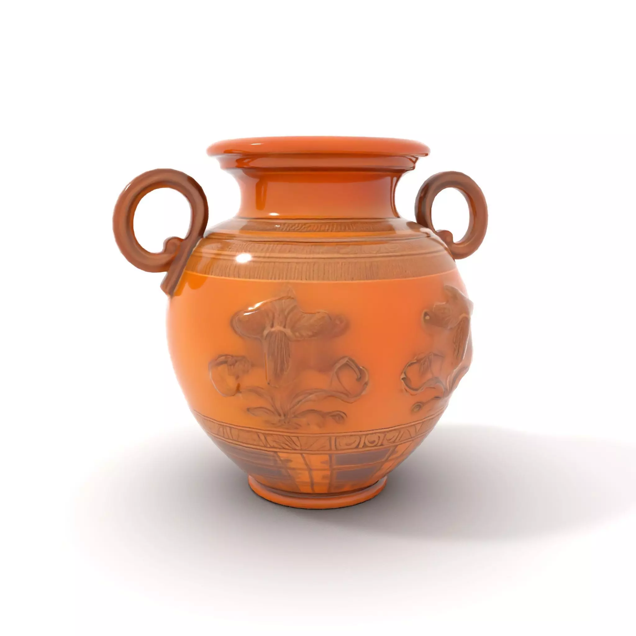 Classic Terracotta Vase model pack Low-poly 3D model_15