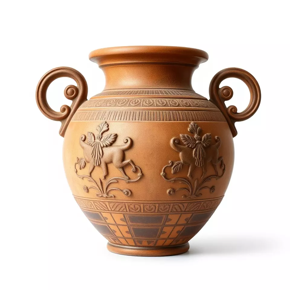 Classic Terracotta Vase model pack Low-poly 3D model_2