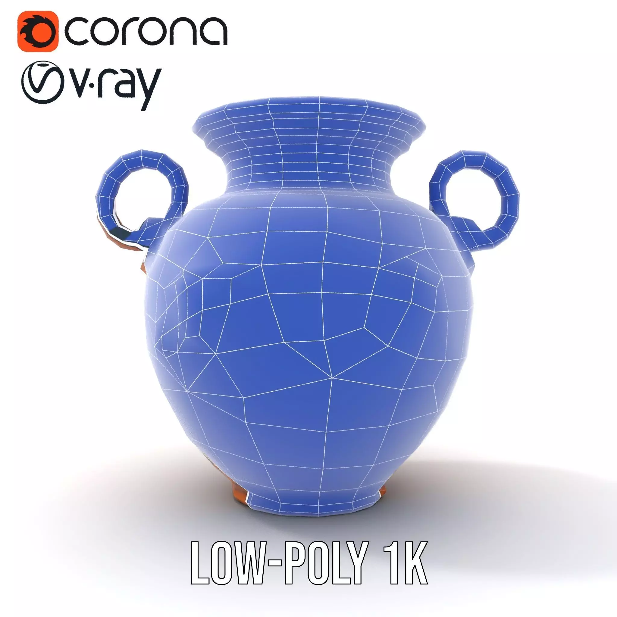 Classic Terracotta Vase model pack Low-poly 3D model_28