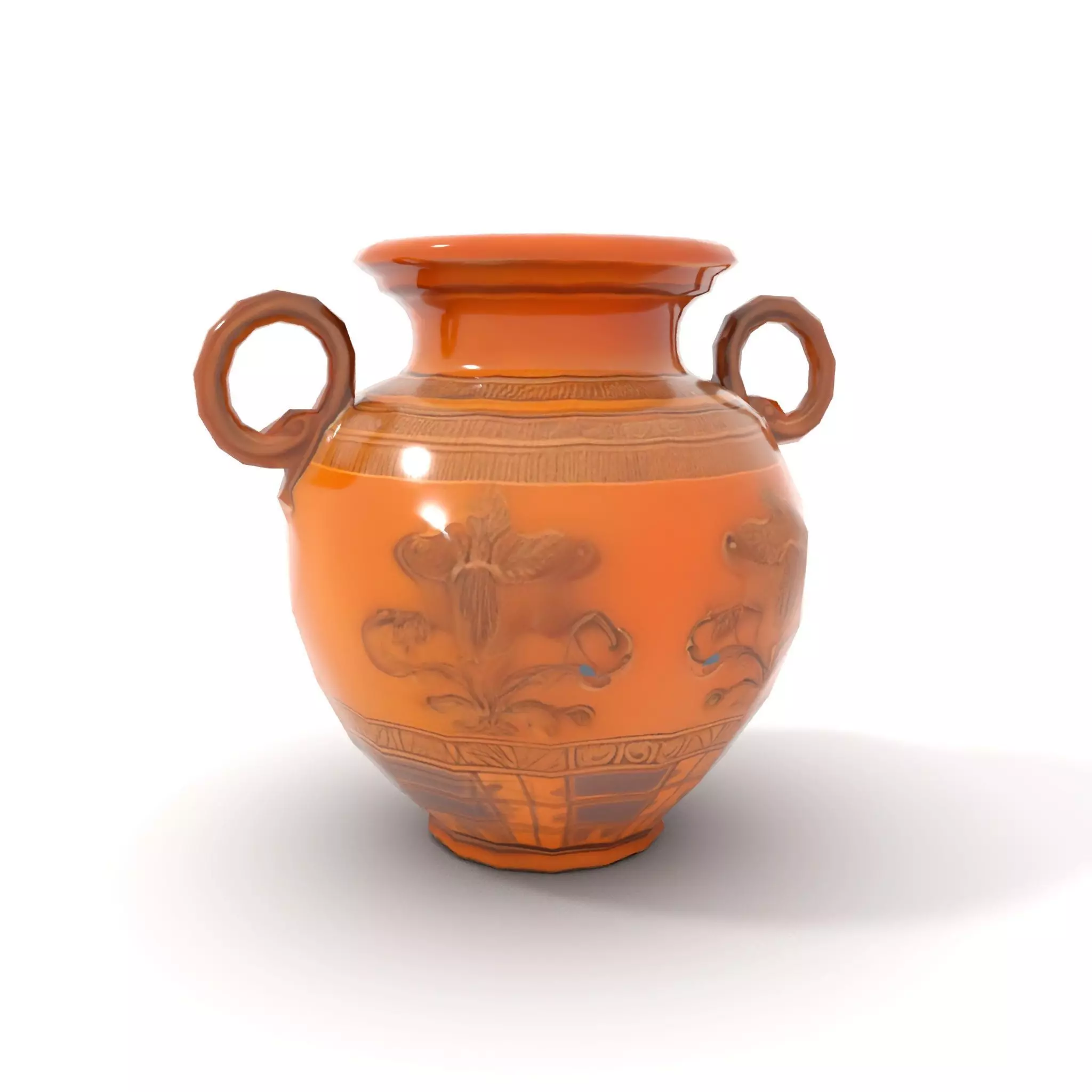 Classic Terracotta Vase model pack Low-poly 3D model_7