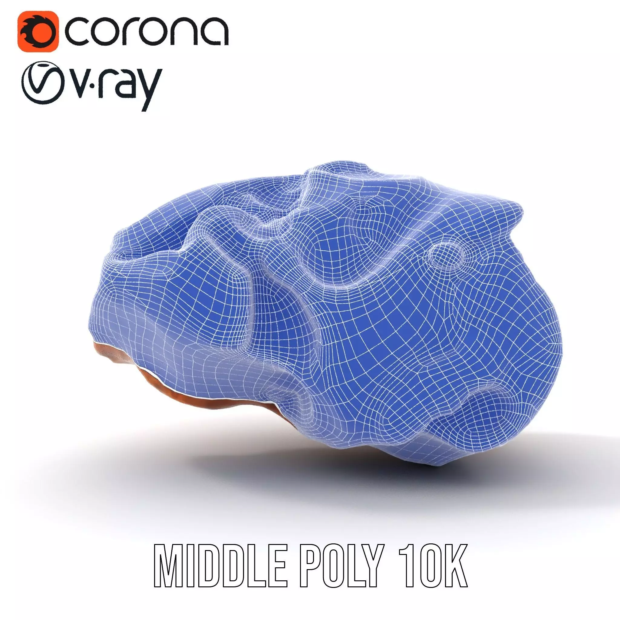 Rustic Terracotta Rock model pack Low-poly 3D model_30