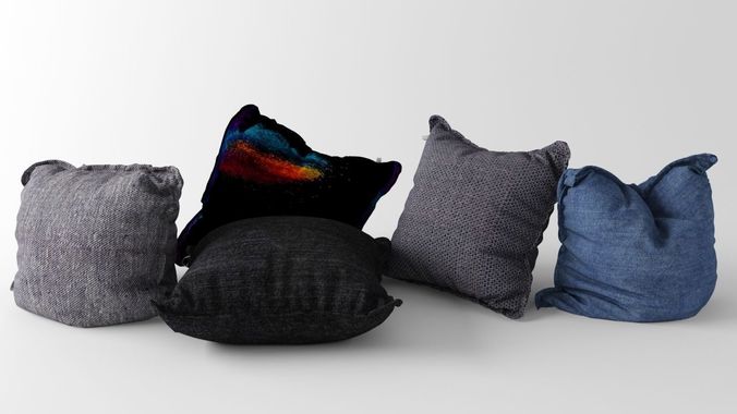 Pillow Set of pillows 3D model