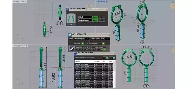 JEWELRY HOOP  stl 3dm EARRINGS je0131