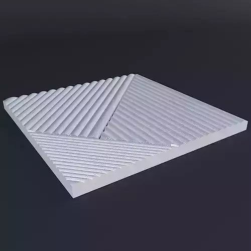    Decorative Wall Panel  002  for cnc and 3dprint