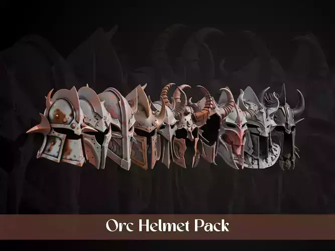 Stylized Orc Helmet Pack