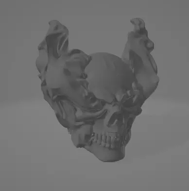 Infernal Warden Skull 3D model_6