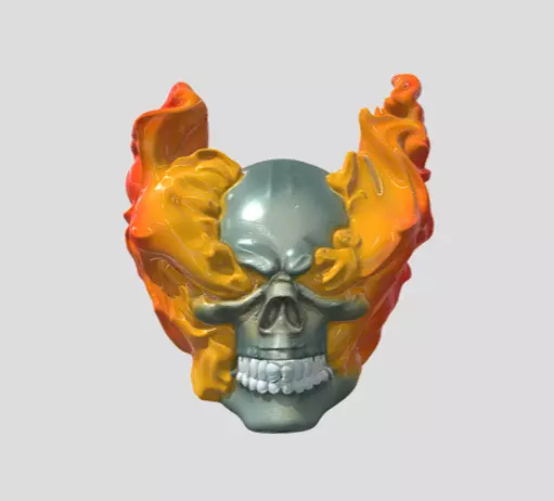 Infernal Warden Skull 3D model_0