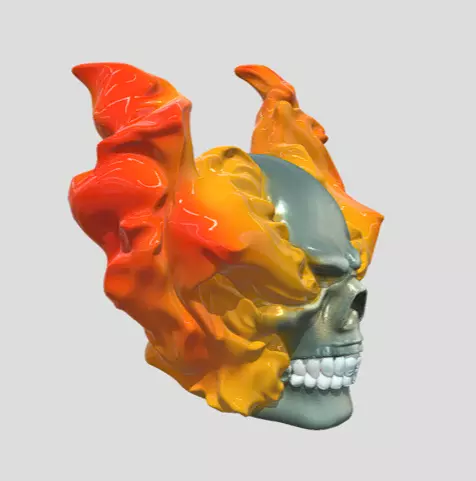 Infernal Warden Skull 3D model_1