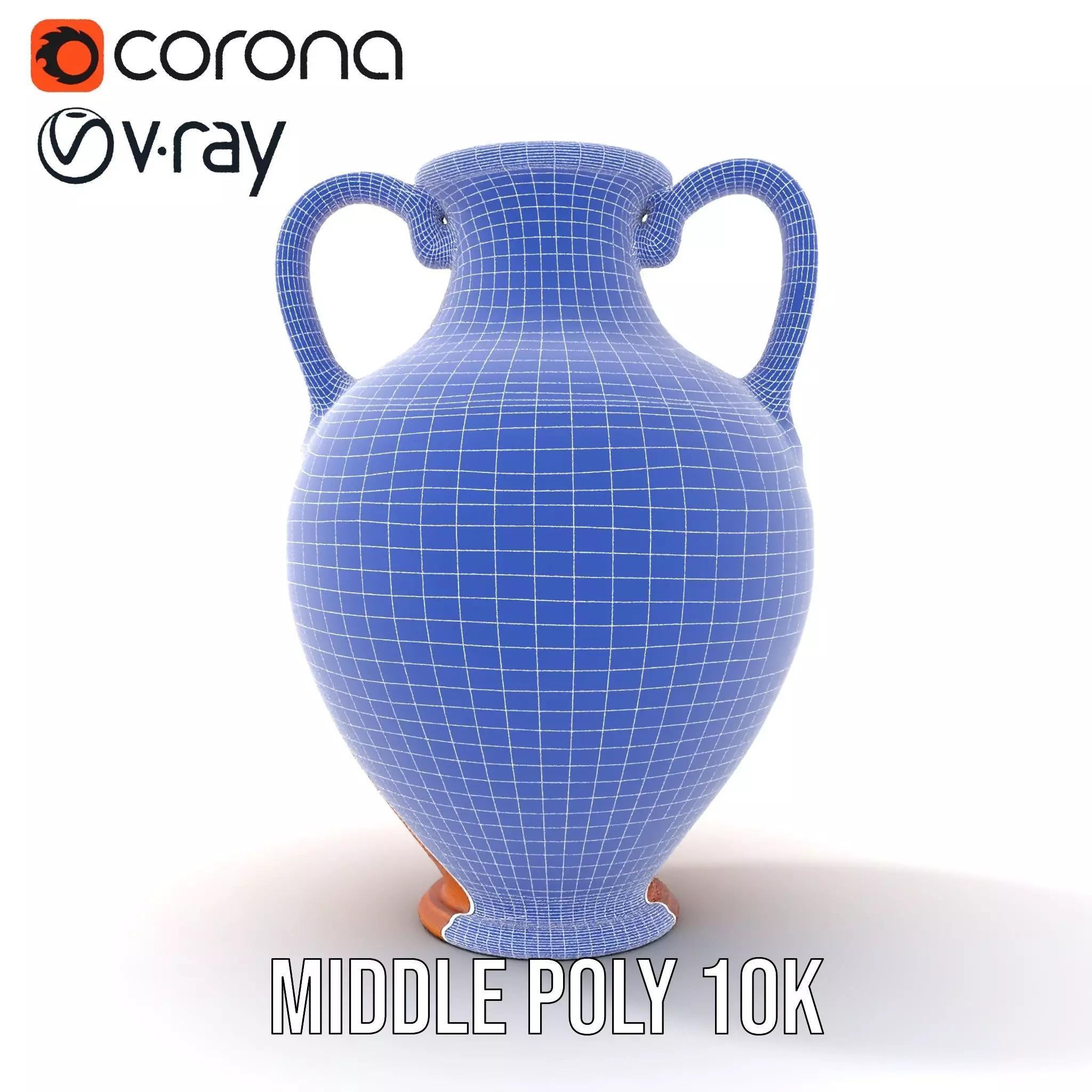 Antique Greek Amphora model pack Low-poly 3D model_21