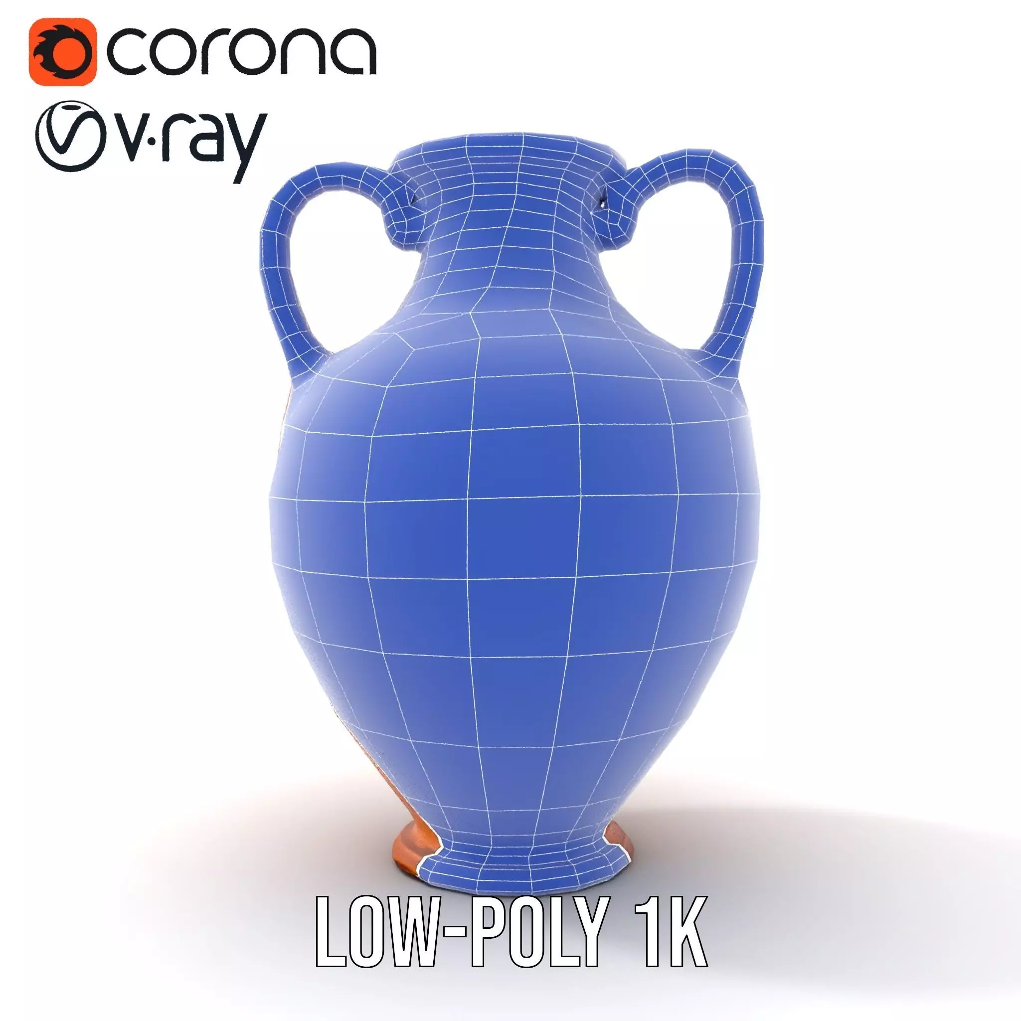 Antique Greek Amphora model pack Low-poly 3D model_28