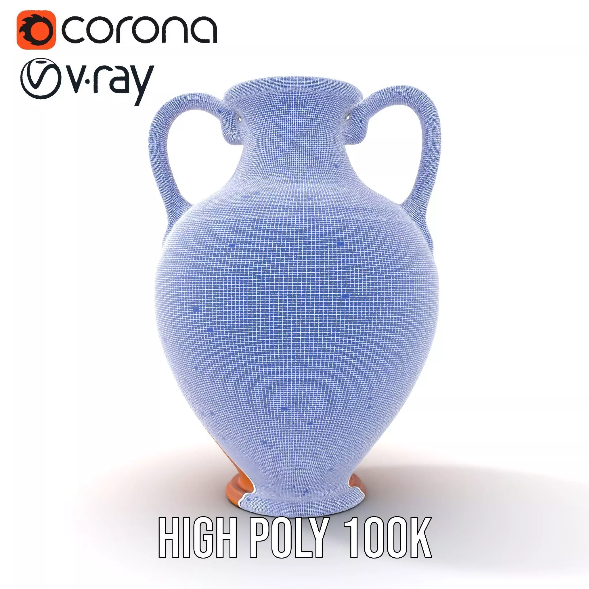 Antique Greek Amphora model pack Low-poly 3D model_33