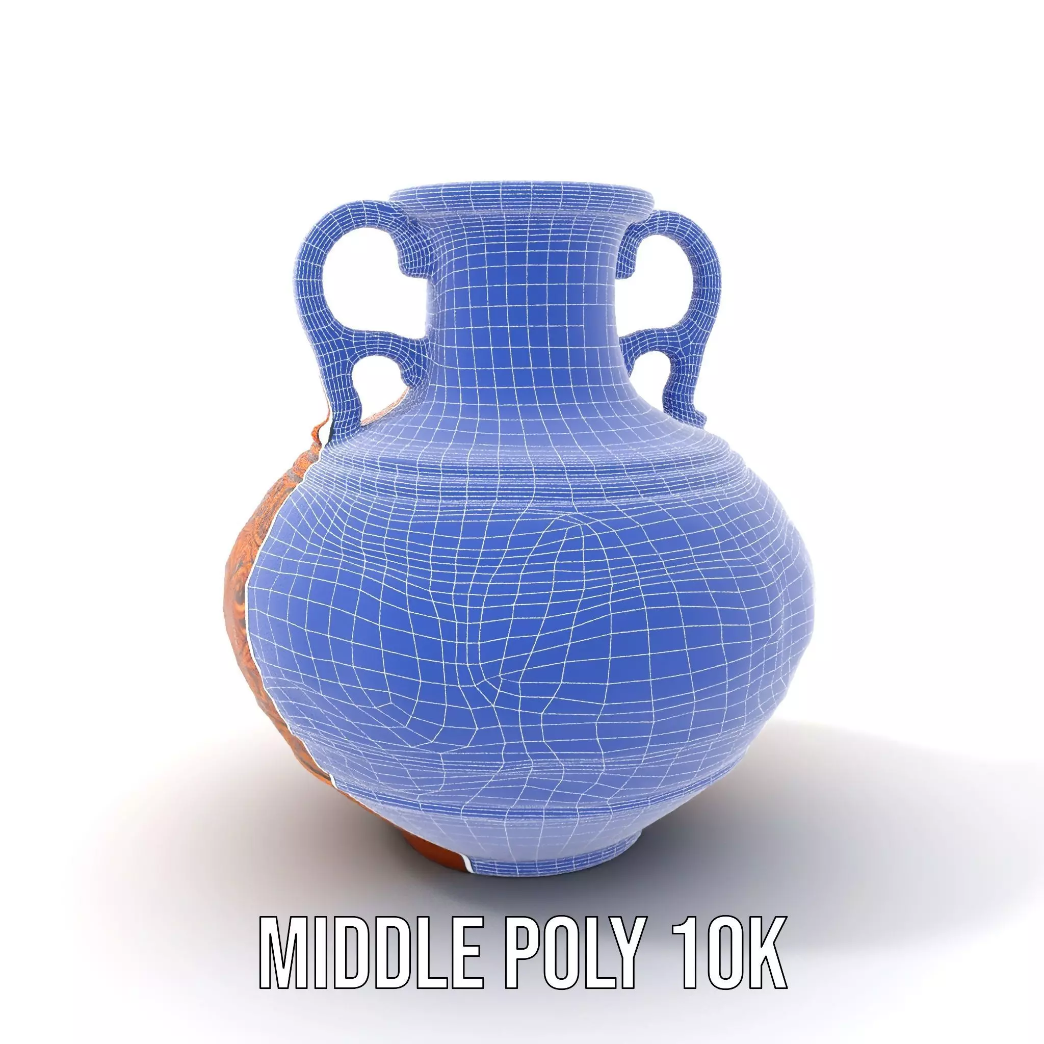 Ornate Terracotta Vase model pack Low-poly 3D model_16