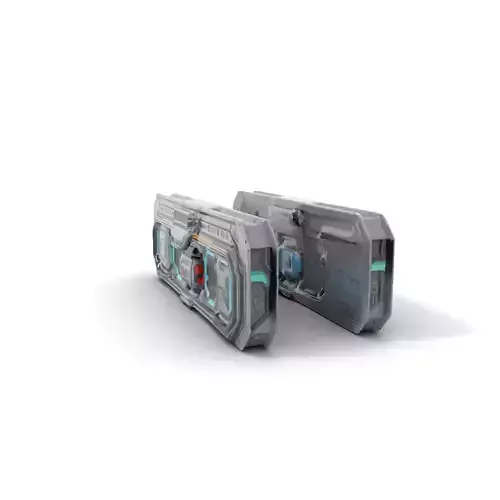 Futuristic Control Panel model pack Low-poly 3D model
