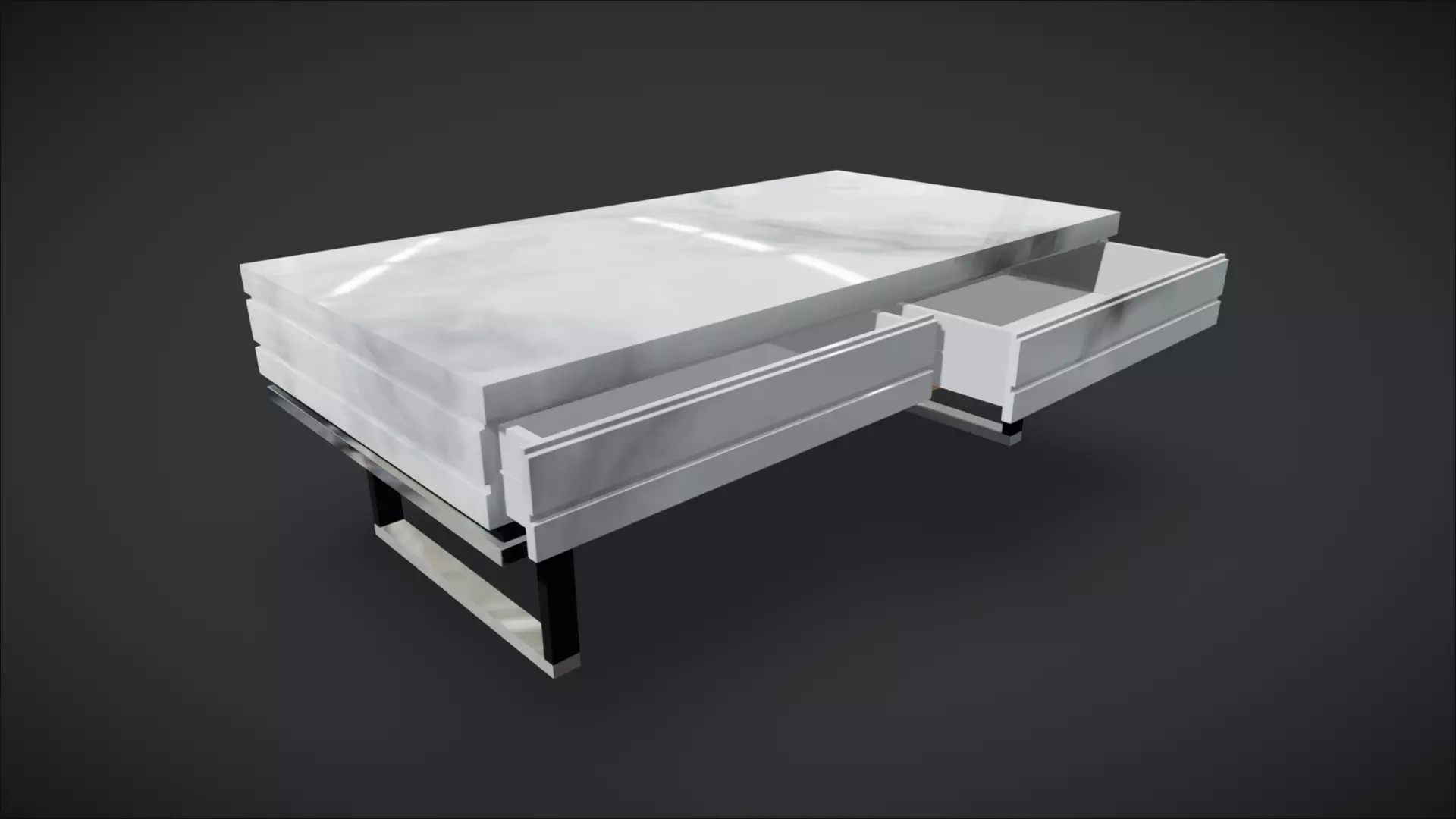 Marble Coffee Table 3D model_0