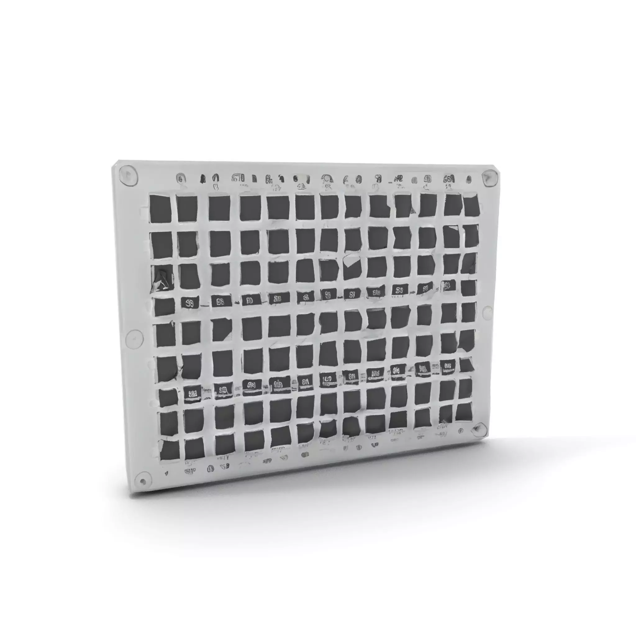 Industrial Grid Panel model pack Low-poly 3D model_17