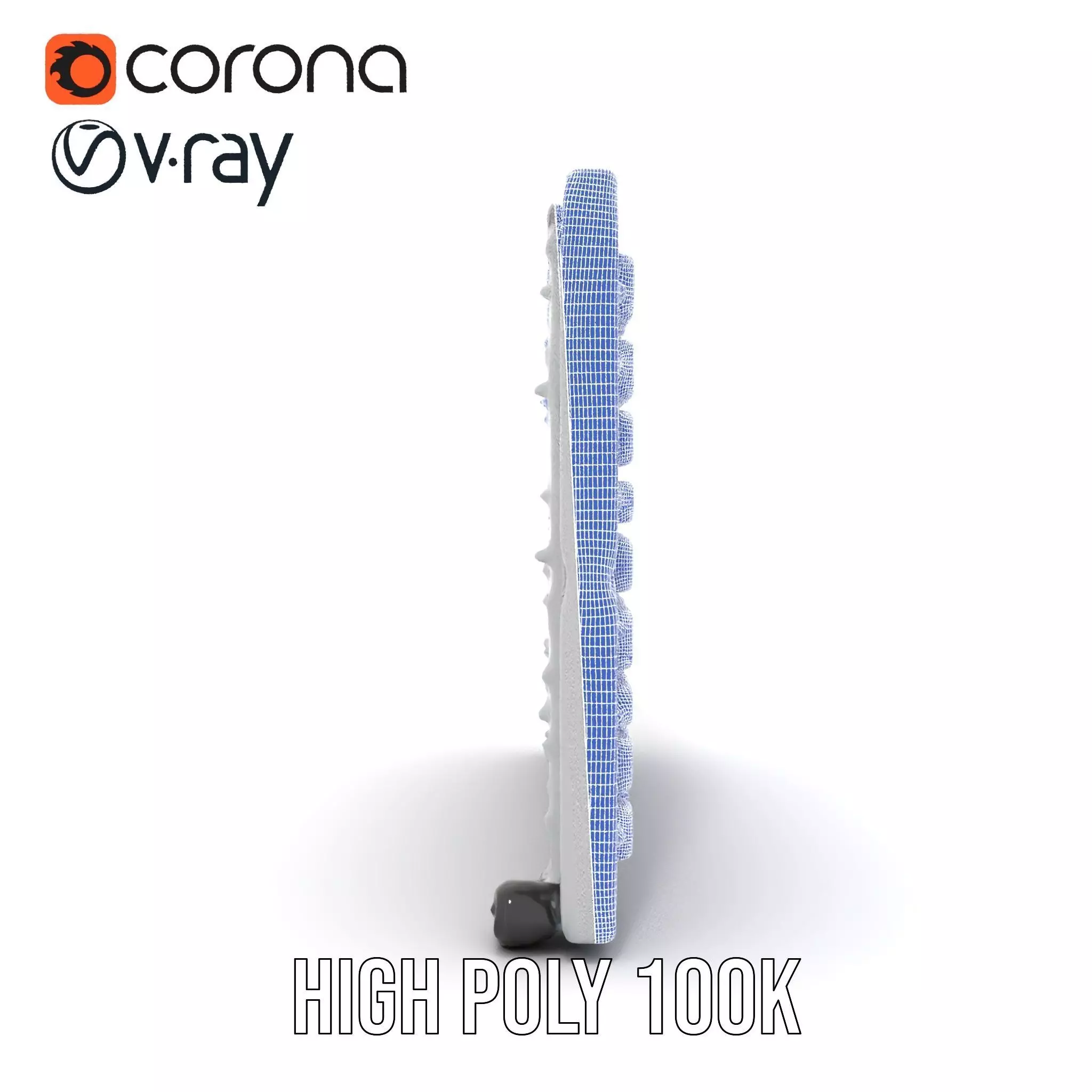 Industrial Grid Panel model pack Low-poly 3D model_32