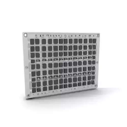 Industrial Grid Panel model pack Low-poly 3D model