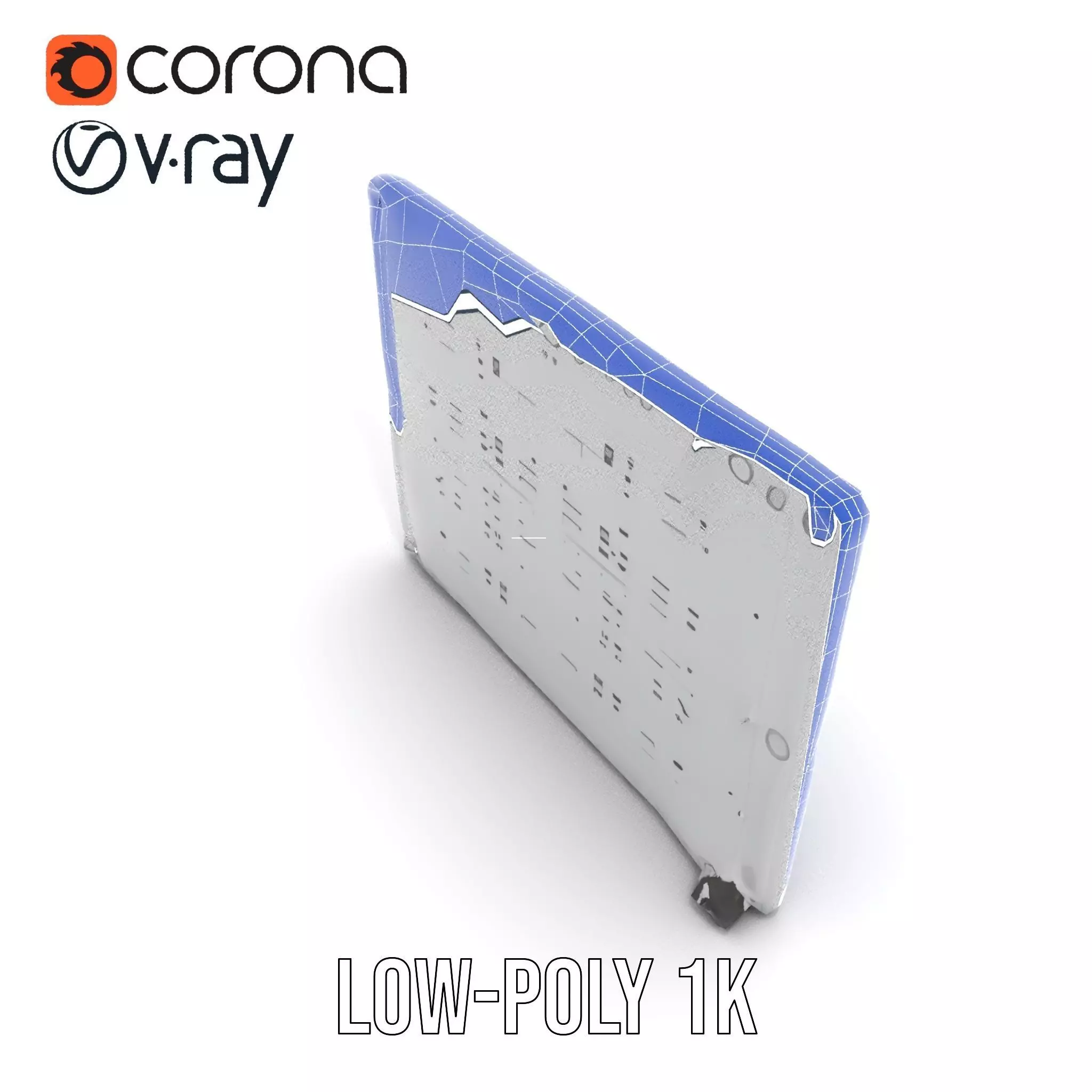 Industrial Grid Panel model pack Low-poly 3D model_19