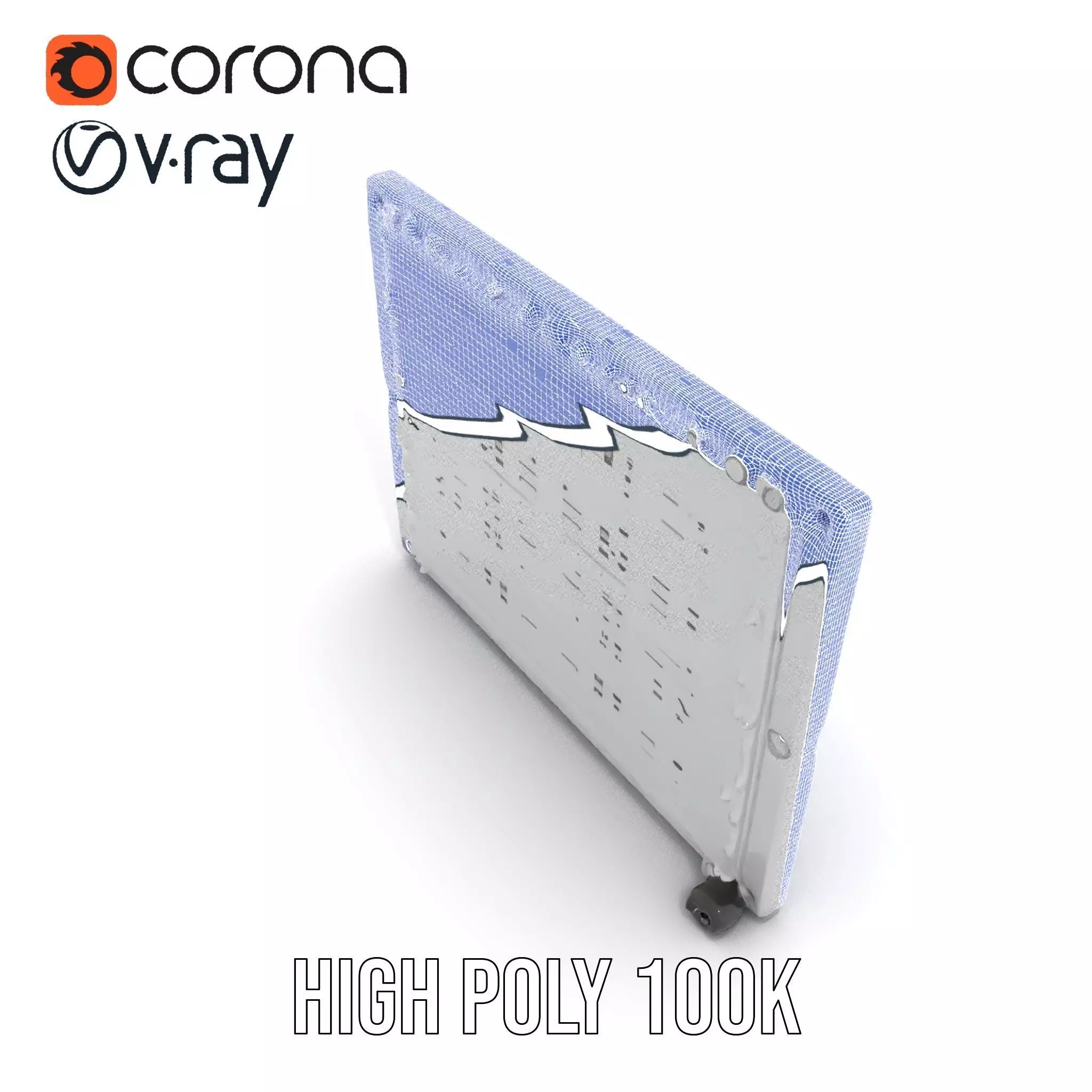 Industrial Grid Panel model pack Low-poly 3D model_34