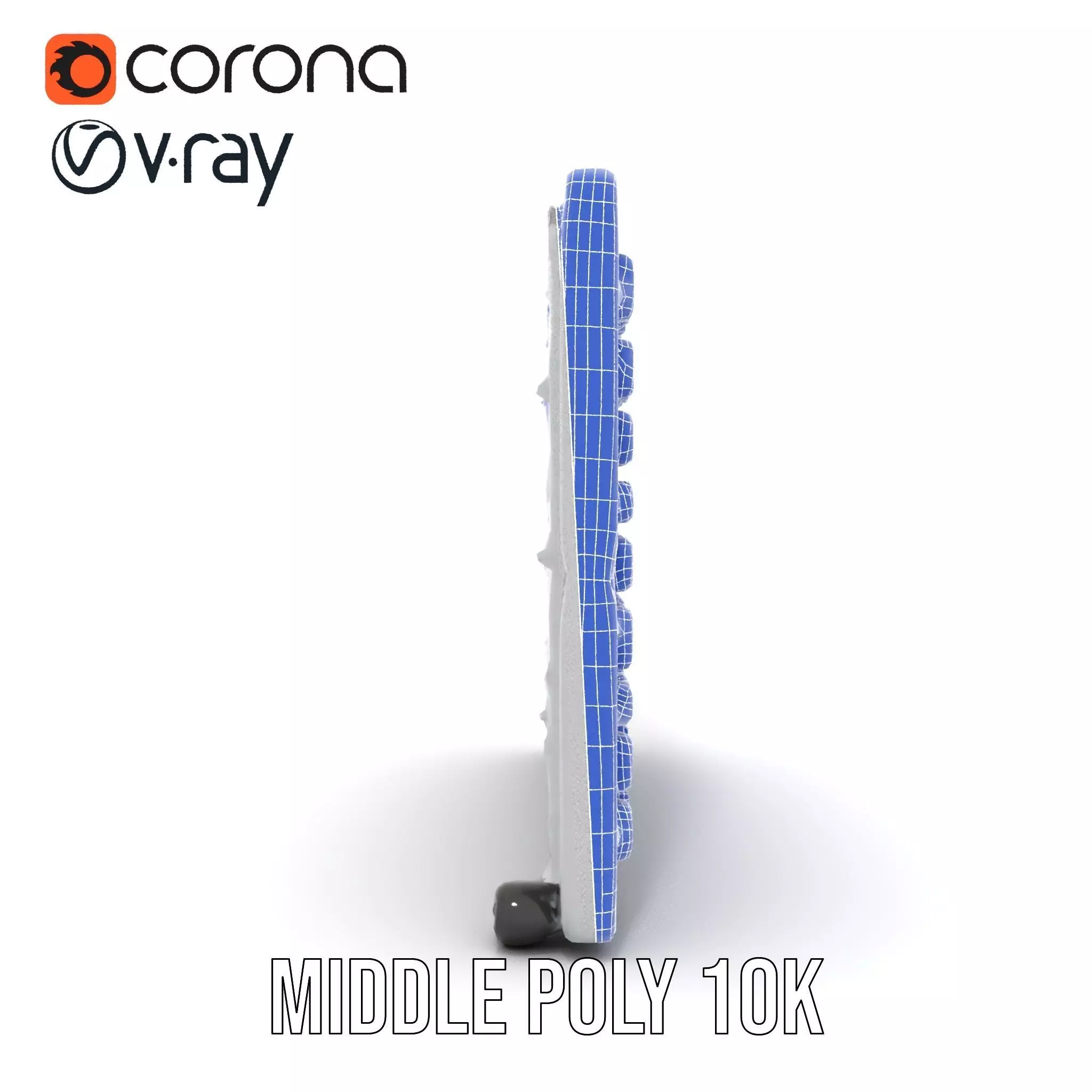 Industrial Grid Panel model pack Low-poly 3D model_24