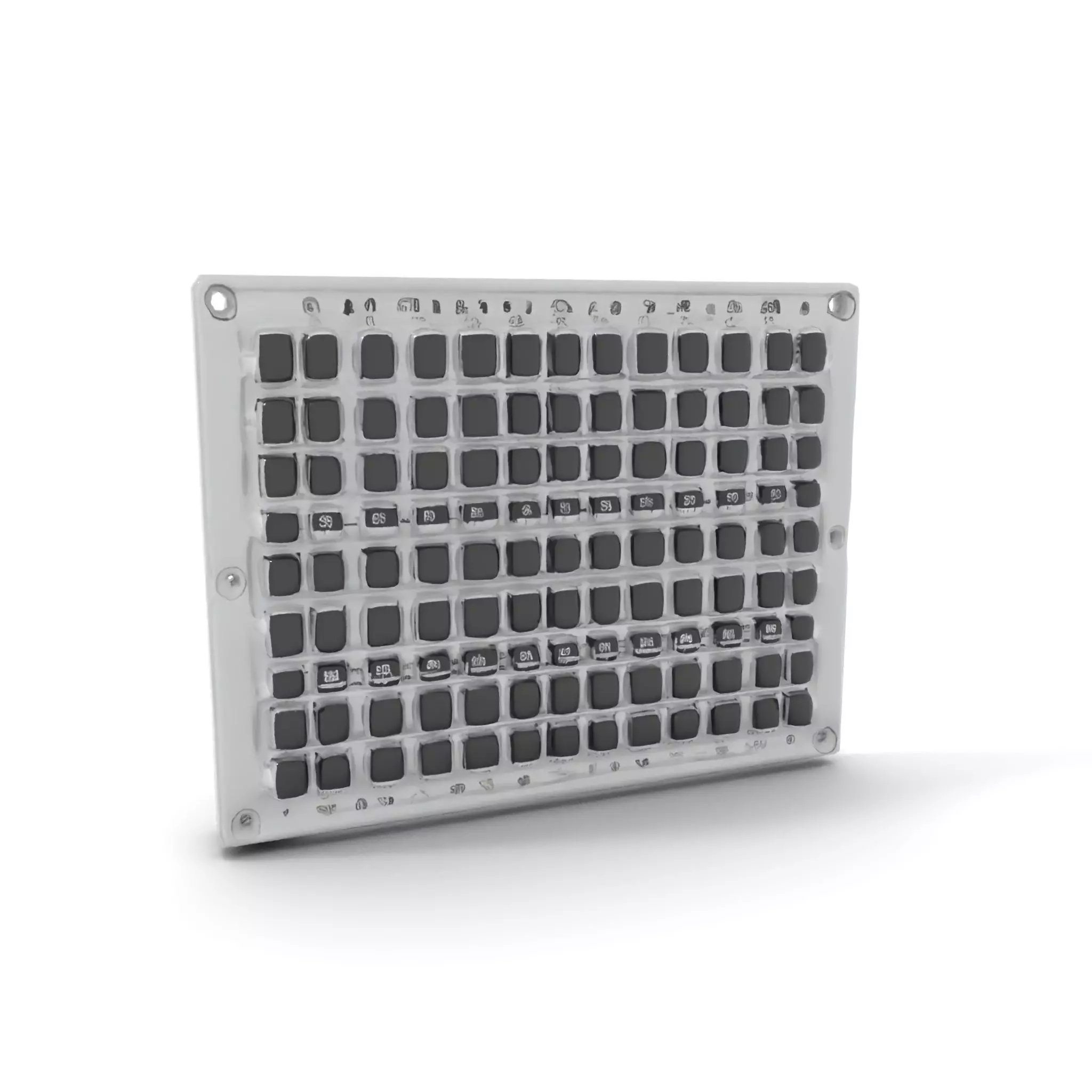 Industrial Grid Panel model pack Low-poly 3D model_11