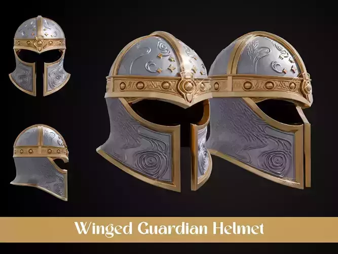 Stylized Numeror Helmet - Winged Guardian