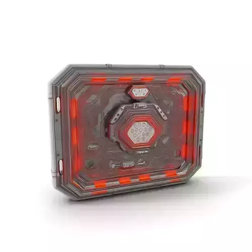 Futuristic Circuit Panel model pack Low-poly 3D model