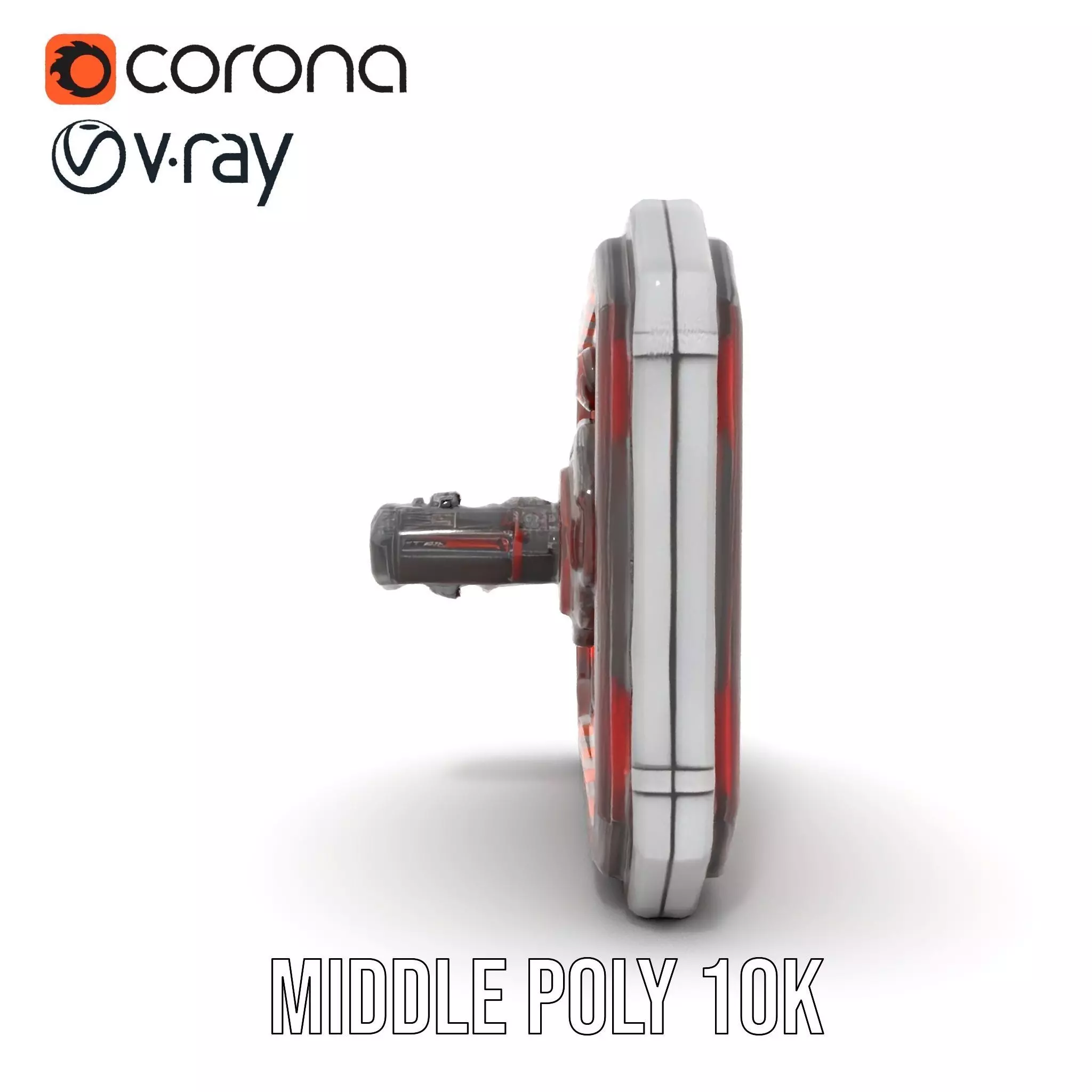 Futuristic Circuit Panel model pack Low-poly 3D model_15