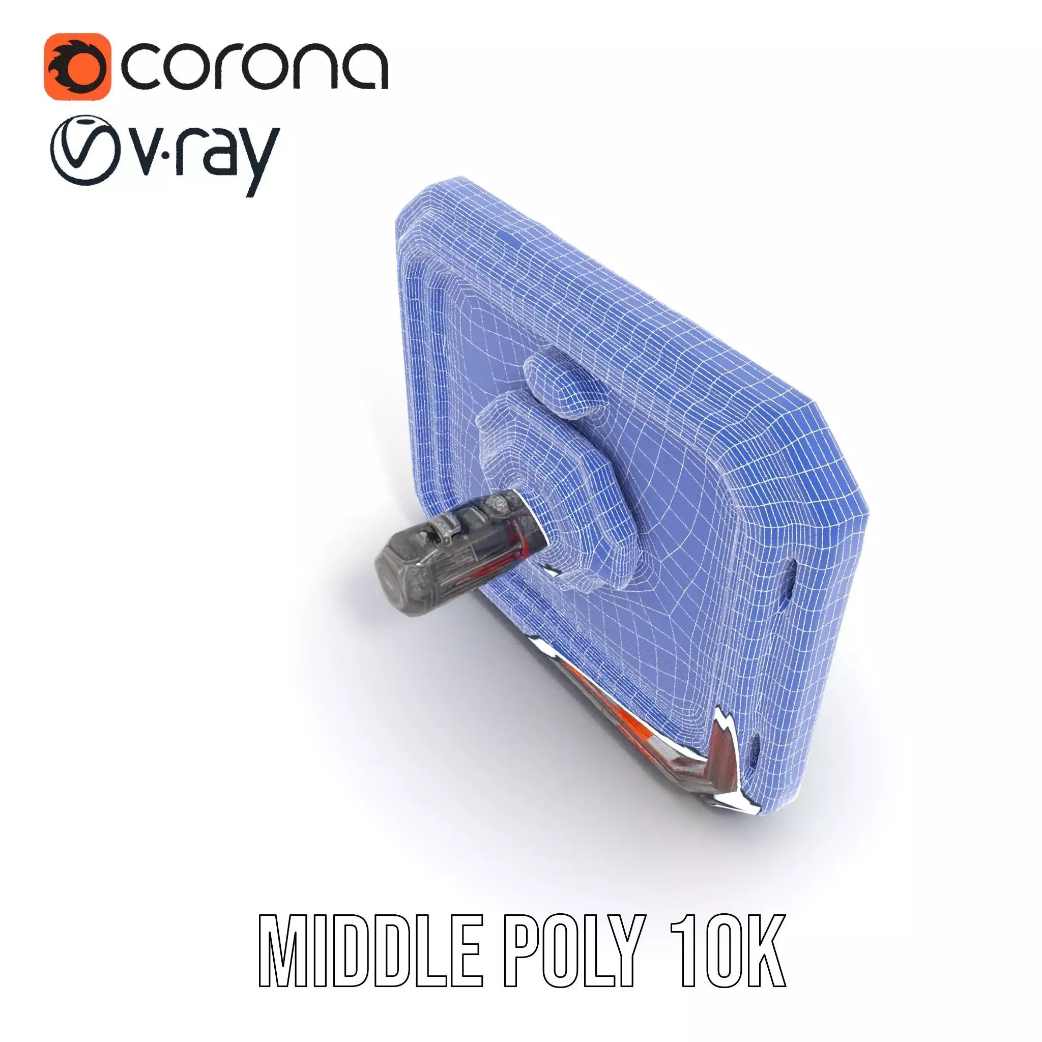 Futuristic Circuit Panel model pack Low-poly 3D model_27