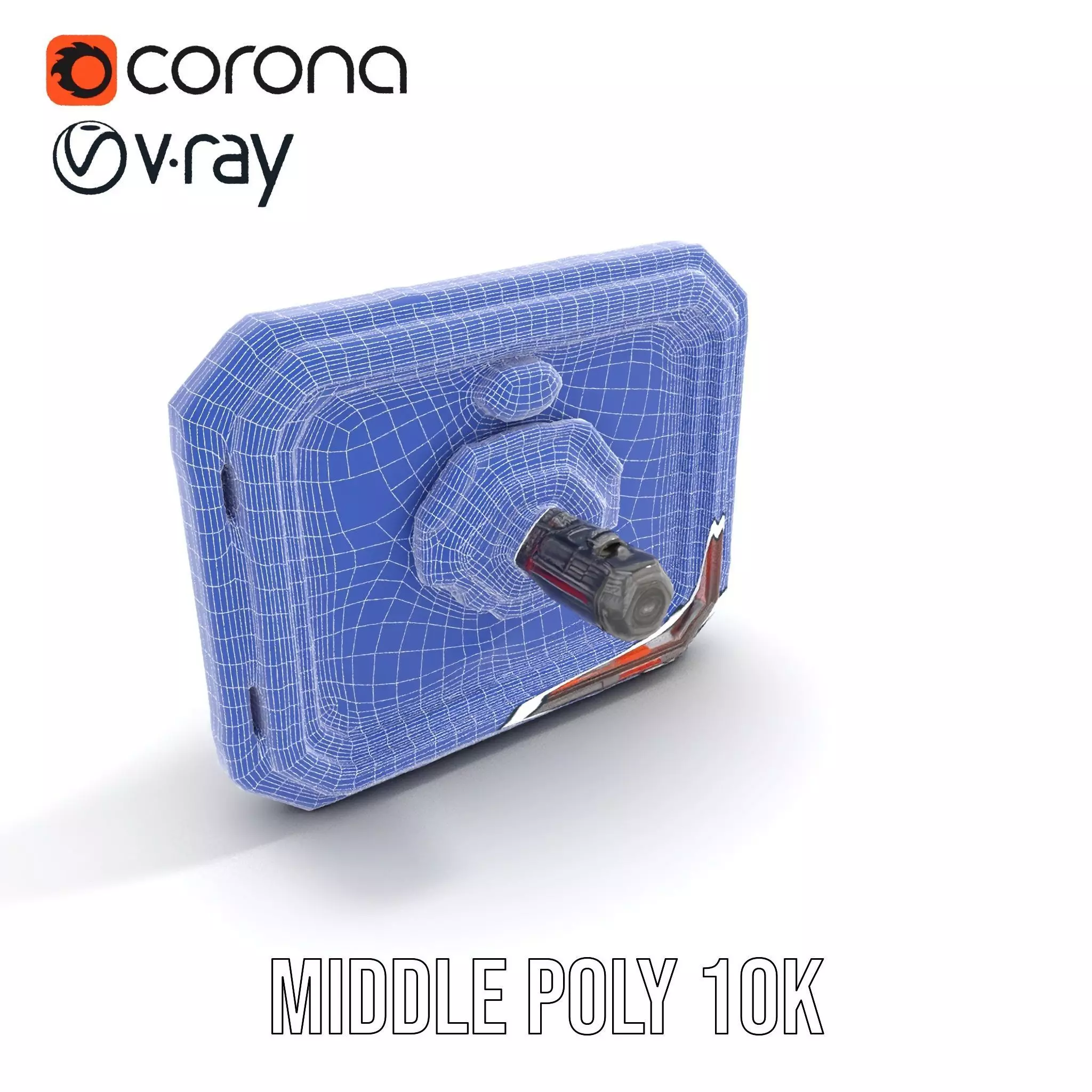 Futuristic Circuit Panel model pack Low-poly 3D model_24