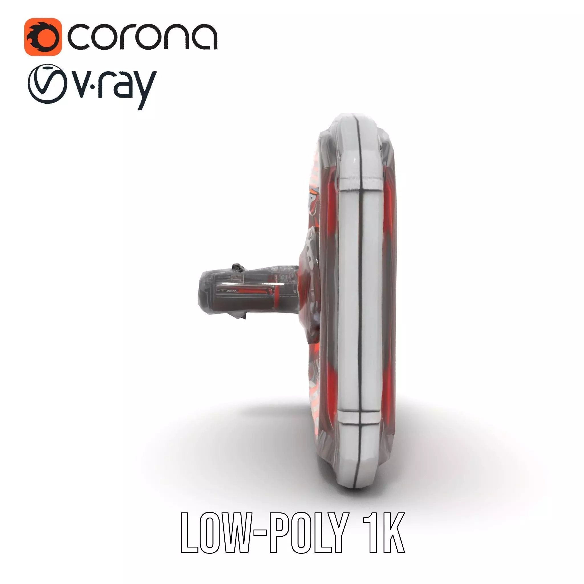 Futuristic Circuit Panel model pack Low-poly 3D model_12