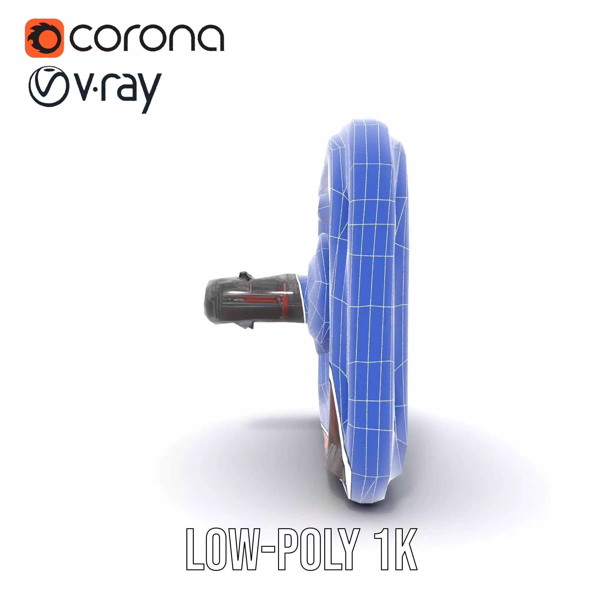 Futuristic Circuit Panel model pack Low-poly 3D model_31