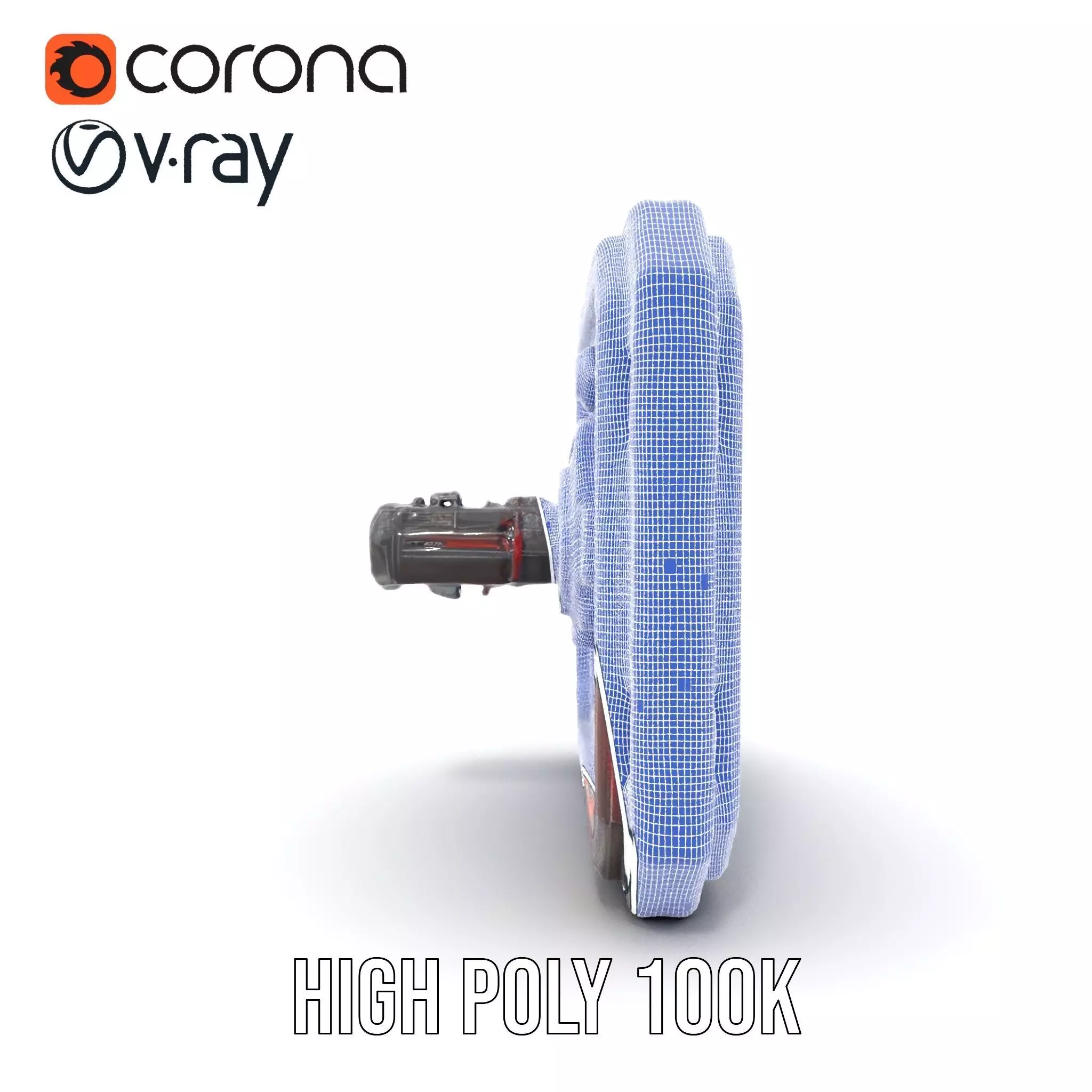 Futuristic Circuit Panel model pack Low-poly 3D model_26