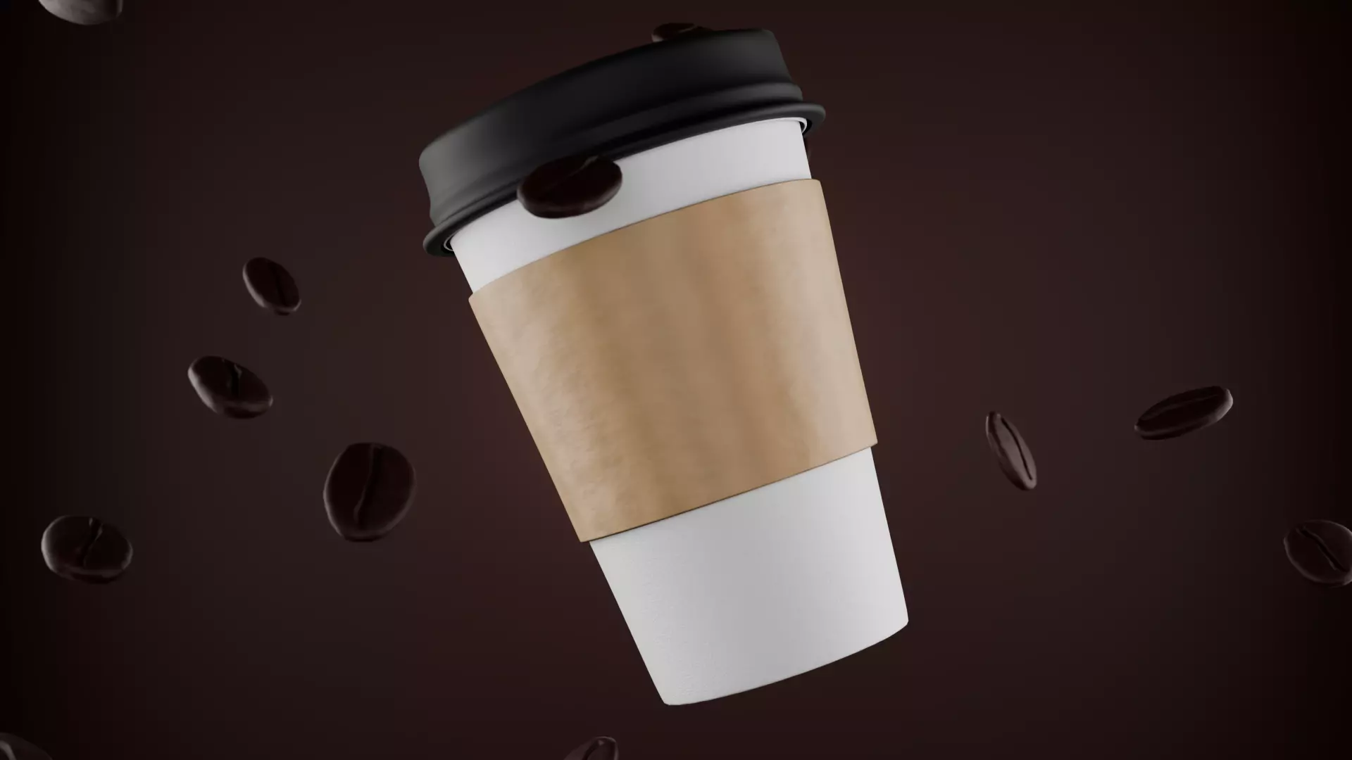 Coffee Mug and Paper Cup 3D  3D model_2