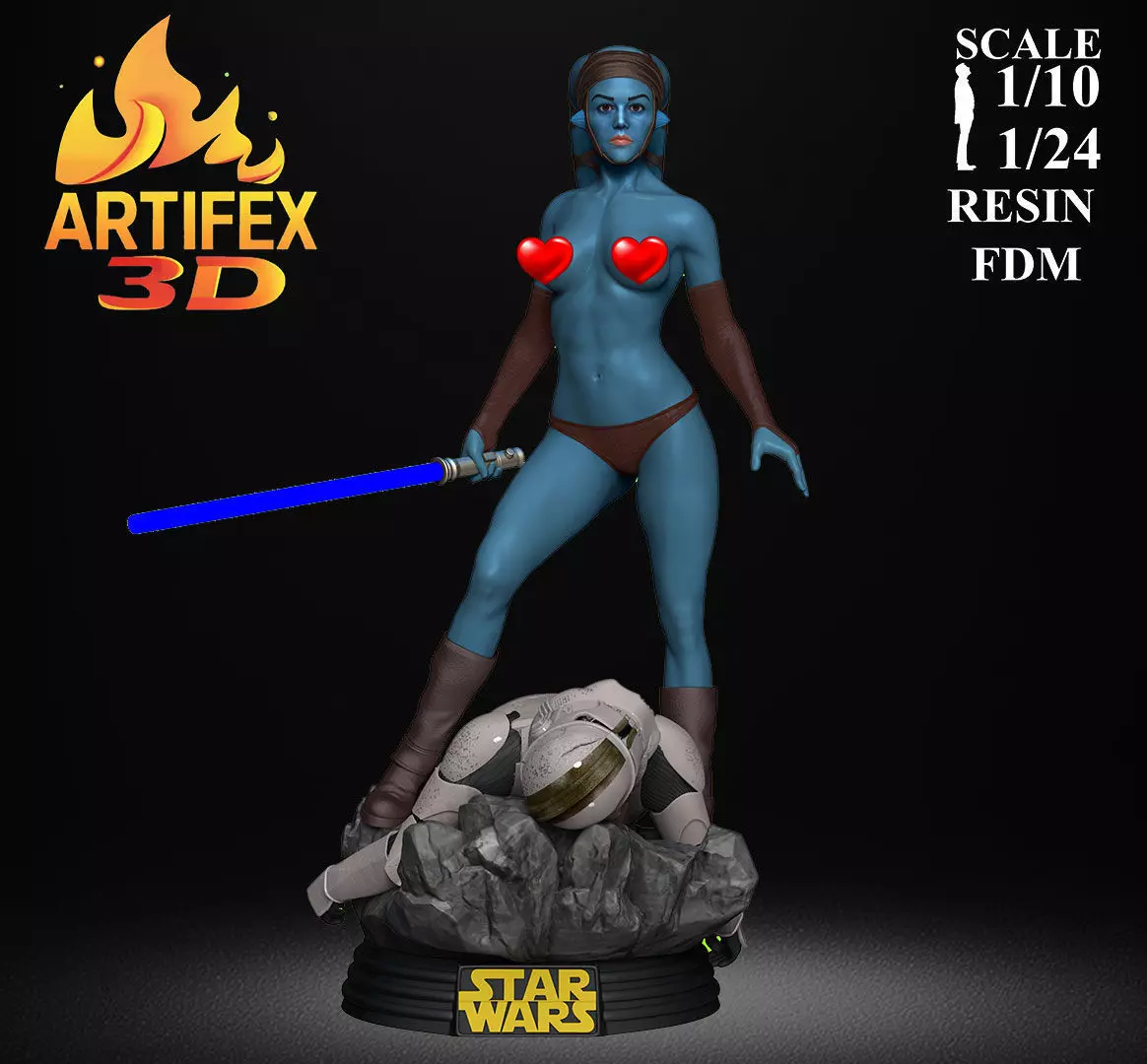 Aayla Secura 3D print model_6