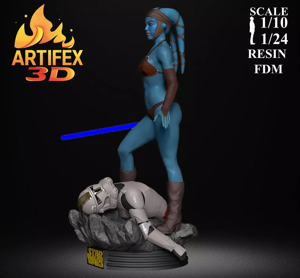 Aayla Secura 3D print model_10